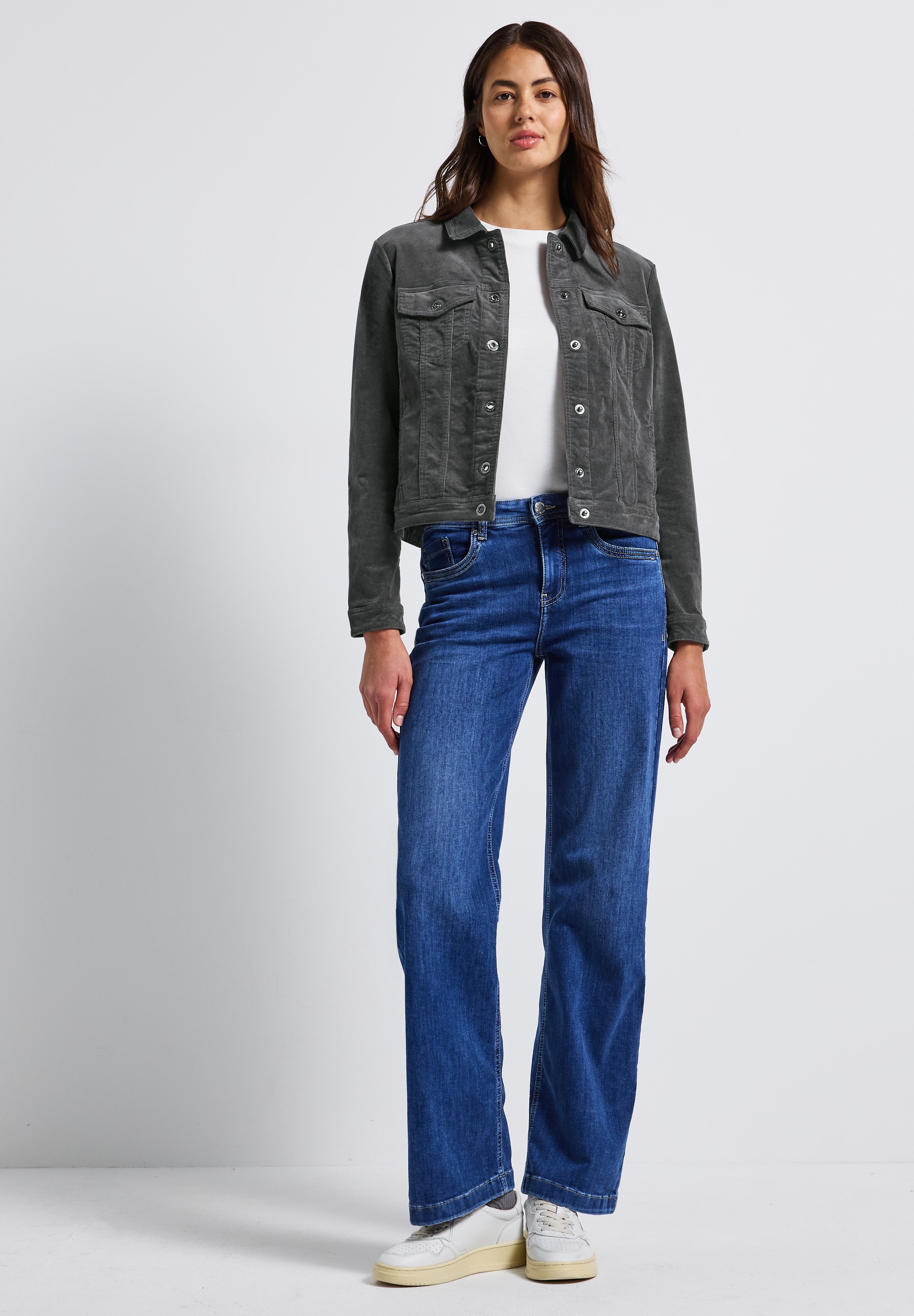 STREET ONE Cordjacke, ohne Kapuze, in Cord-Optik