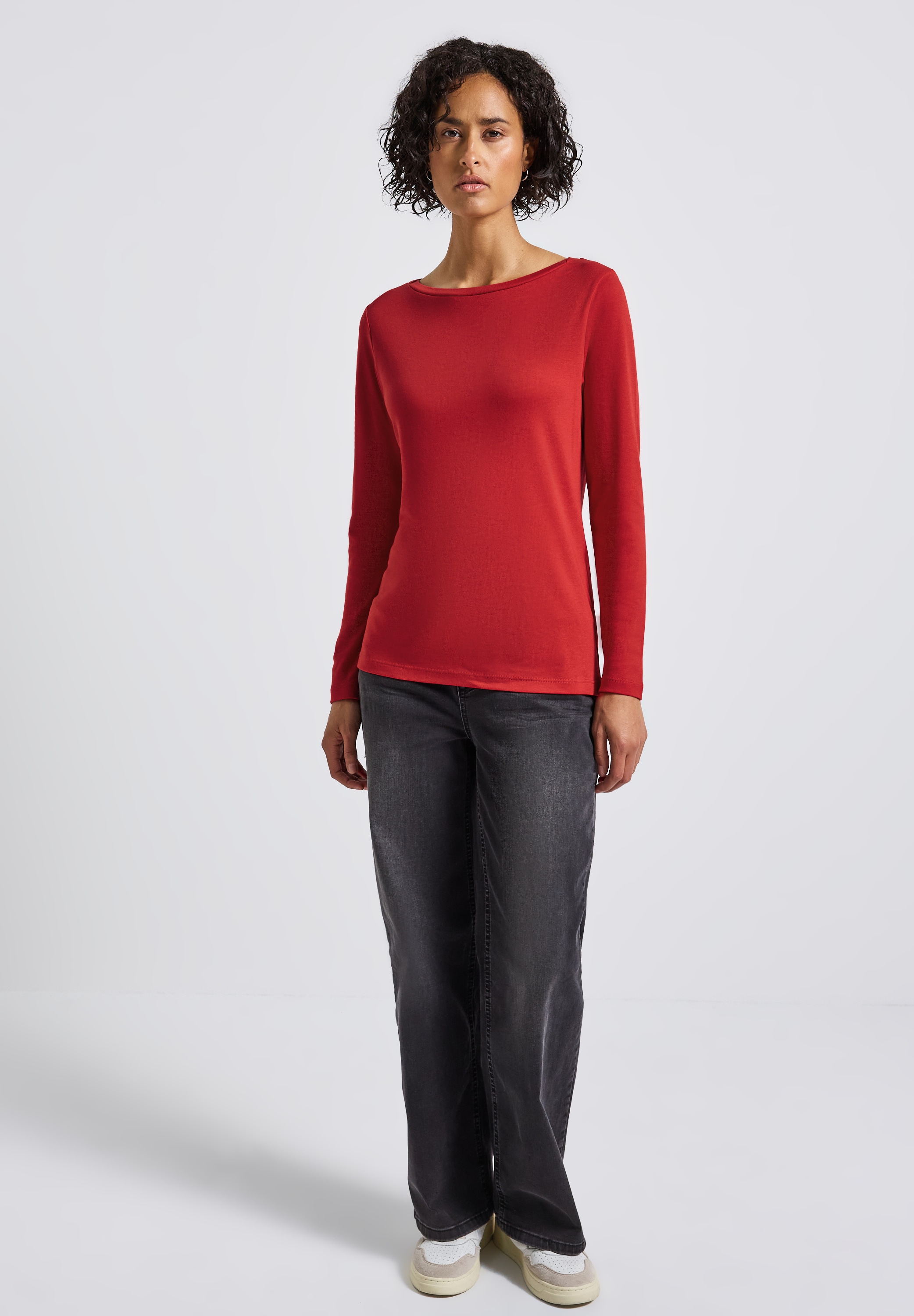 STREET ONE Langarmshirt, im soften Baumwoll-Mix