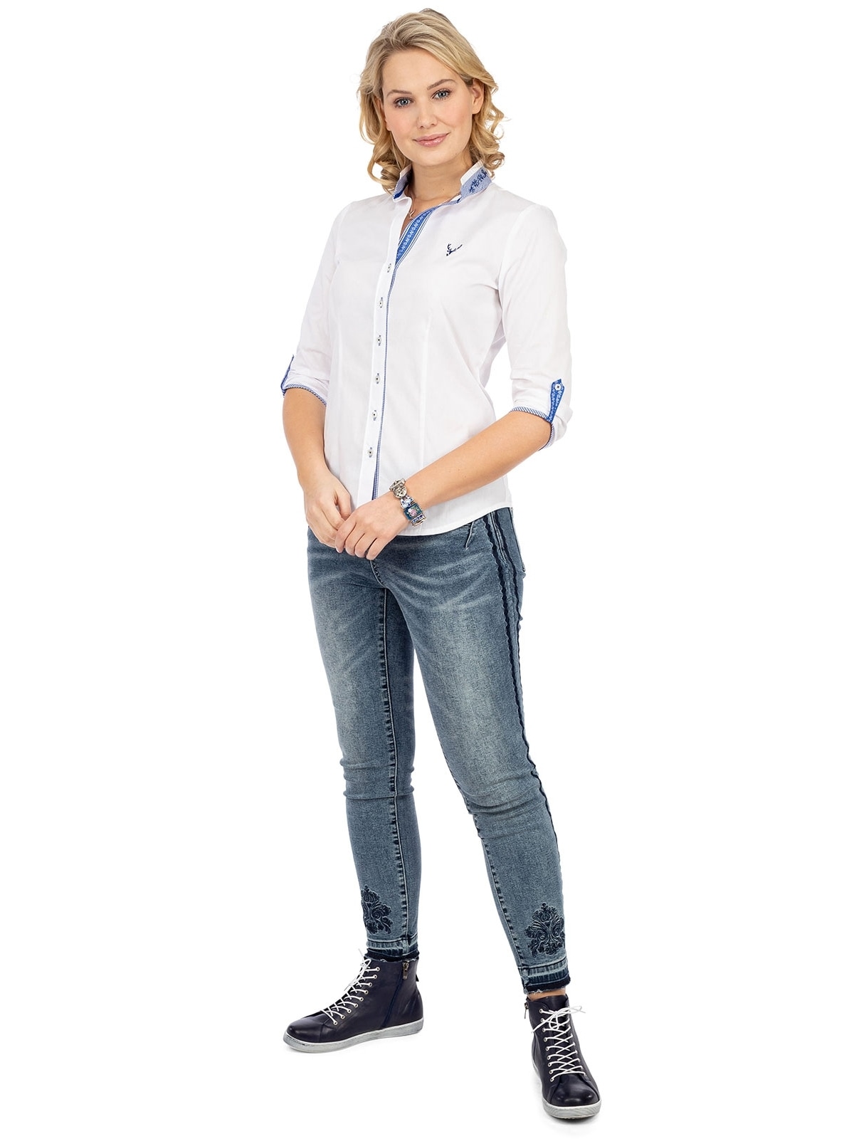 OS-Trachten Trachtenbluse »Trachtenbluse 450012-3684«