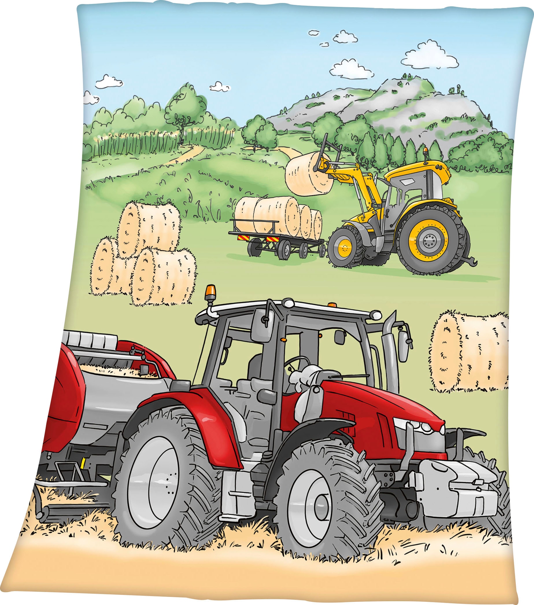 Herding Young Collection Kinderdecke »Traktor«, mit tollem Traktor Motiv,  Kuscheldecke kaufen | BAUR