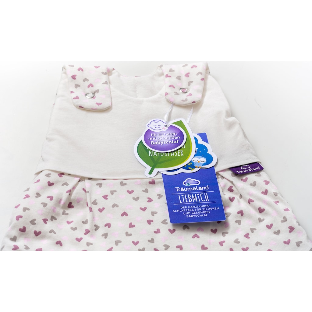 Träumeland Babyschlafsack »Set Herz rosa«, (Packung, 3 tlg., 3er-Pack)