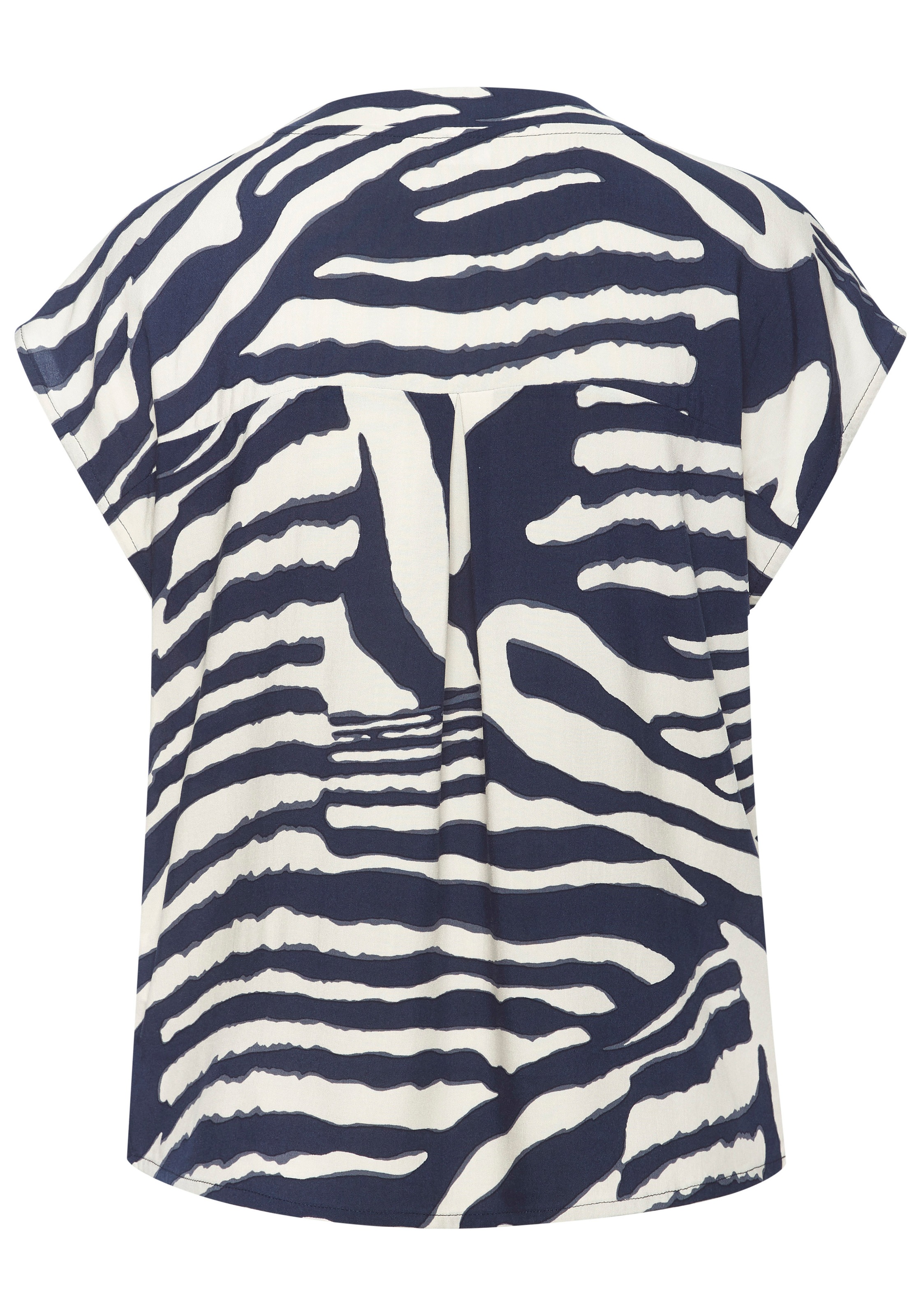 LASCANA Schlupfbluse mit Alloverprint und modischen Knöpfen, Kurzarmbluse, günstig online kaufen