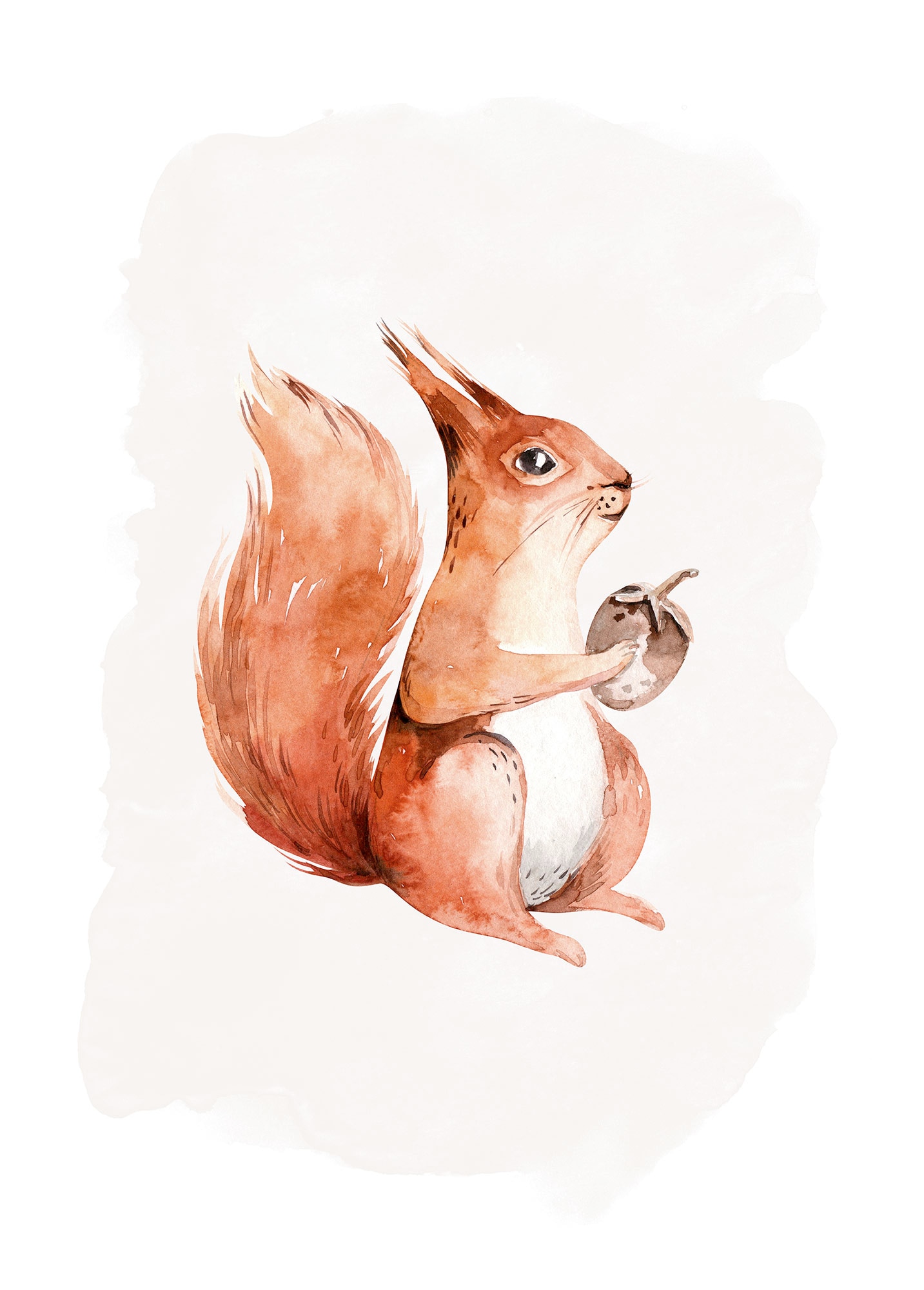 Komar Bild "Hungry Squirrel" Natur 1 Stk. tlg. Wandbild zur Dekoration - oh günstig online kaufen
