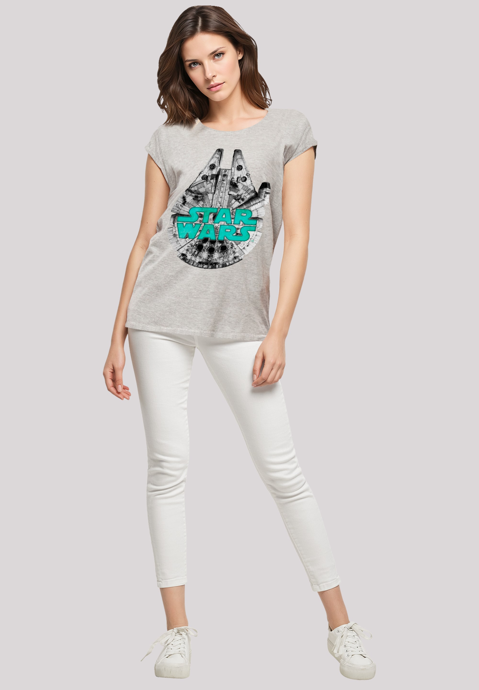 F4NT4STIC T-Shirt »Star Wars Millennium Falke Grün«, Premium Qualität