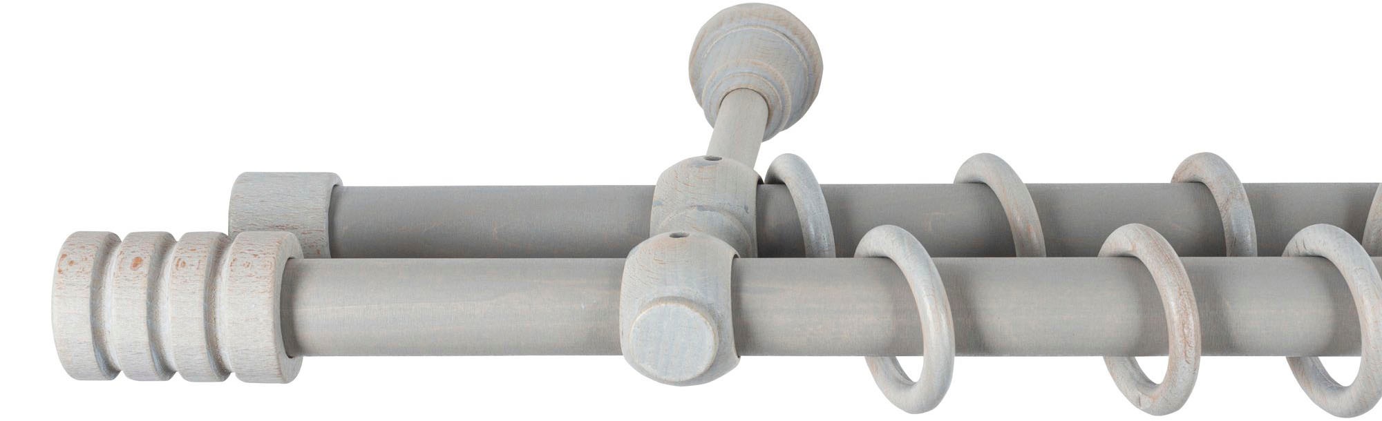 SN DECO GROUP Gardinenstange "Pisa" 2 läufig-läufig Fixmaß 28 mm, Holz, ver günstig online kaufen