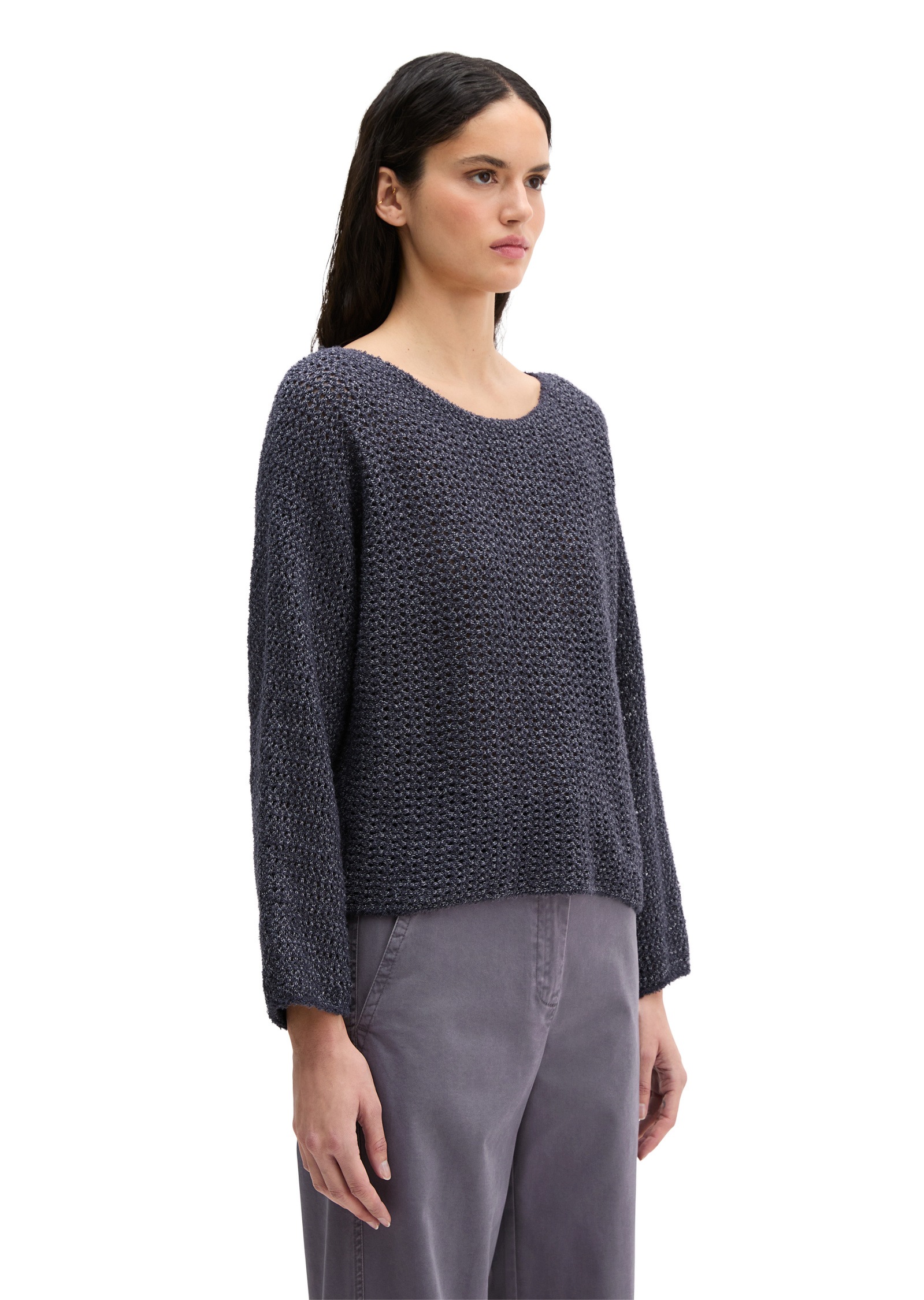 Marc O'Polo Strickpullover »aus Bio-Baumwolle-Mix«
