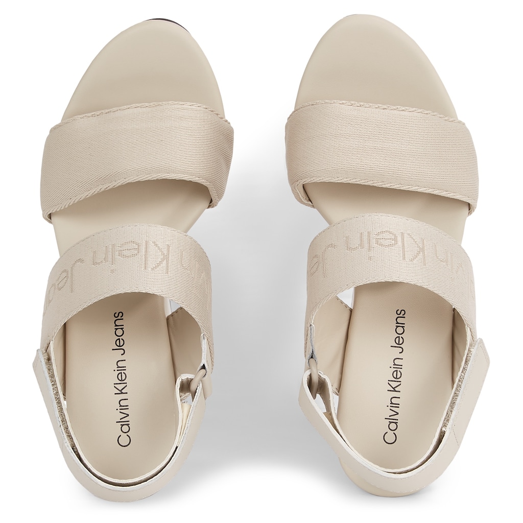 Calvin Klein Jeans Keilsandalette »WEDGE SANDAL WEBBING IN MR«