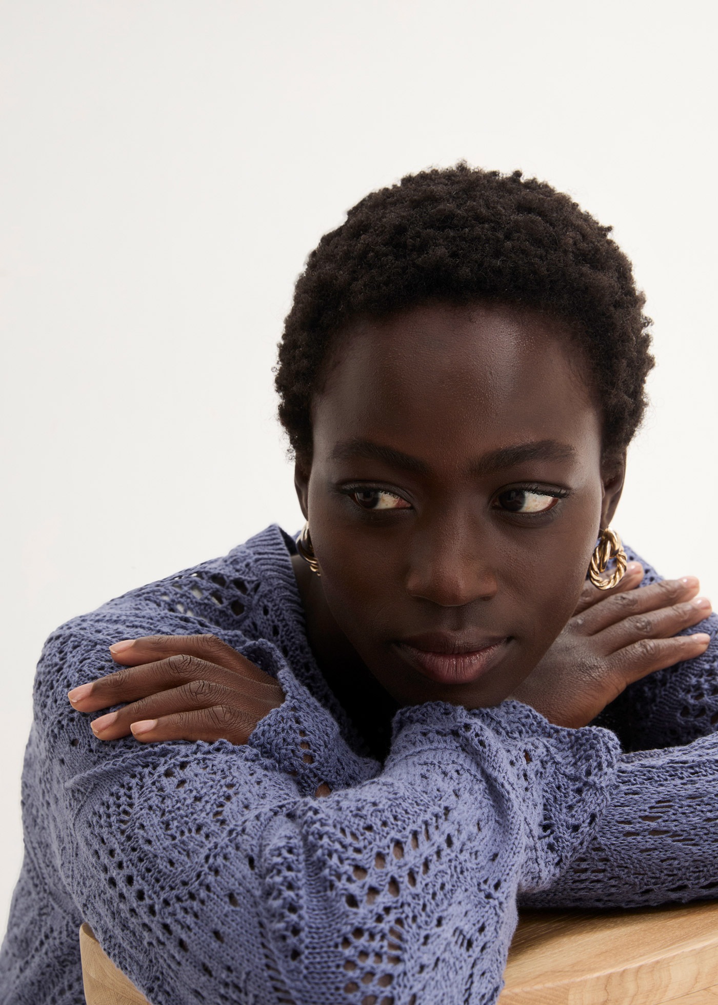 Thumbnail - bonprix Longstrickjacke 1 tlg. lockere Passform, mit femininem Lochmuster, casual Stil