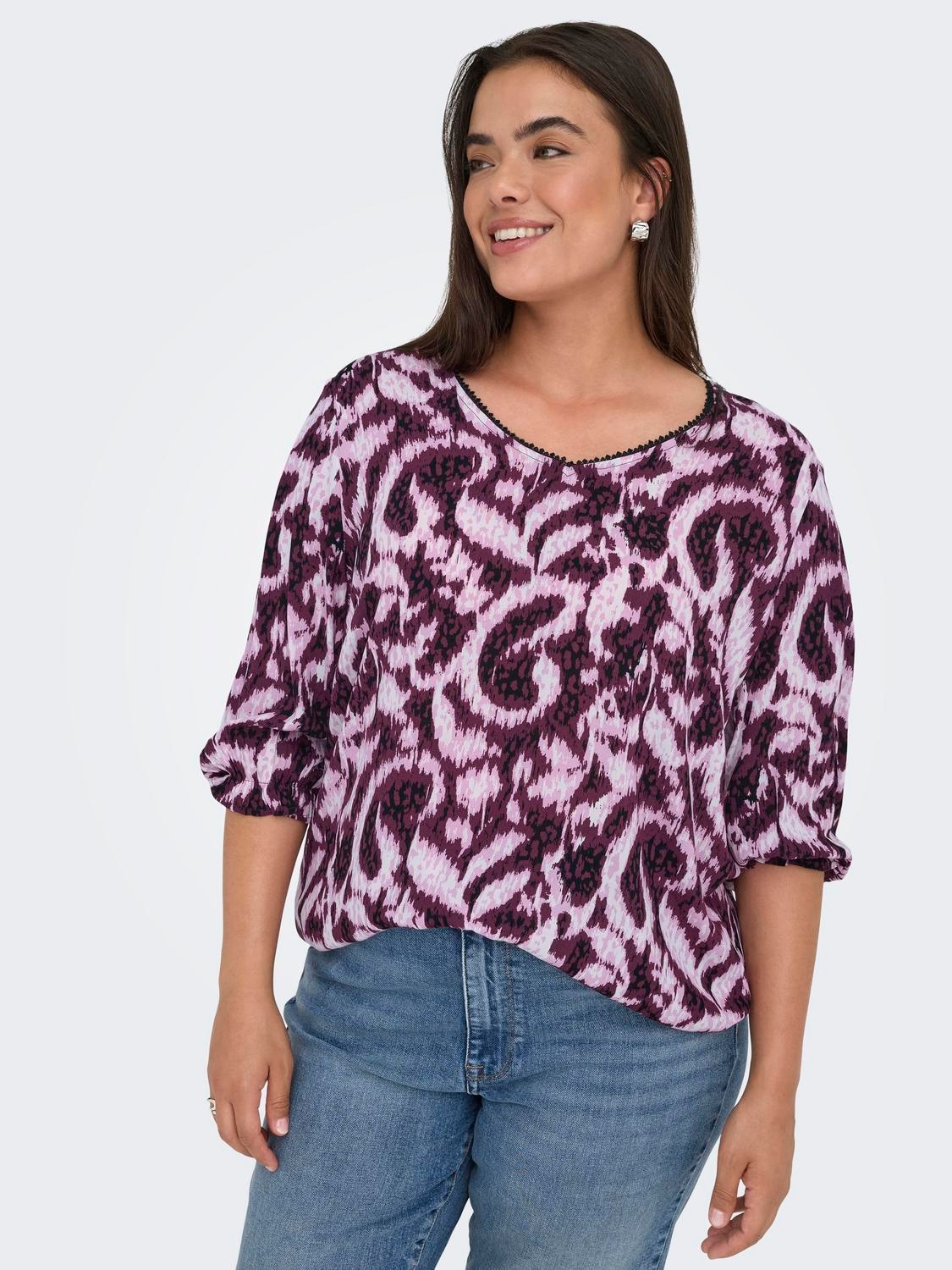 ONLY CARMAKOMA Shirtbluse »CARTYLA LIFE 3/4 BLOUSE AOP«