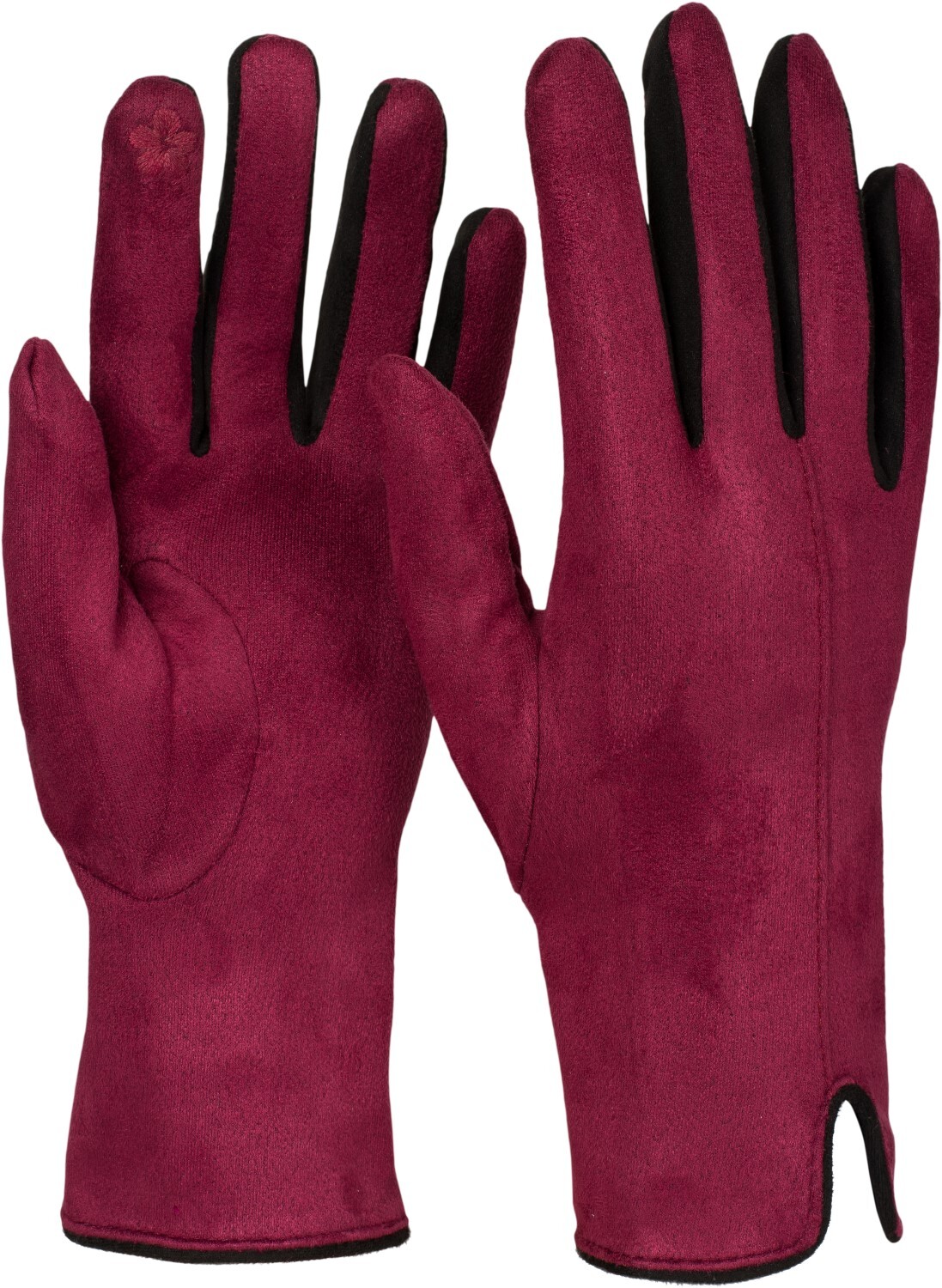 styleBREAKER Fleecehandschuhe "Touchscreen Handschuhe Kontrast" 1 Stk.