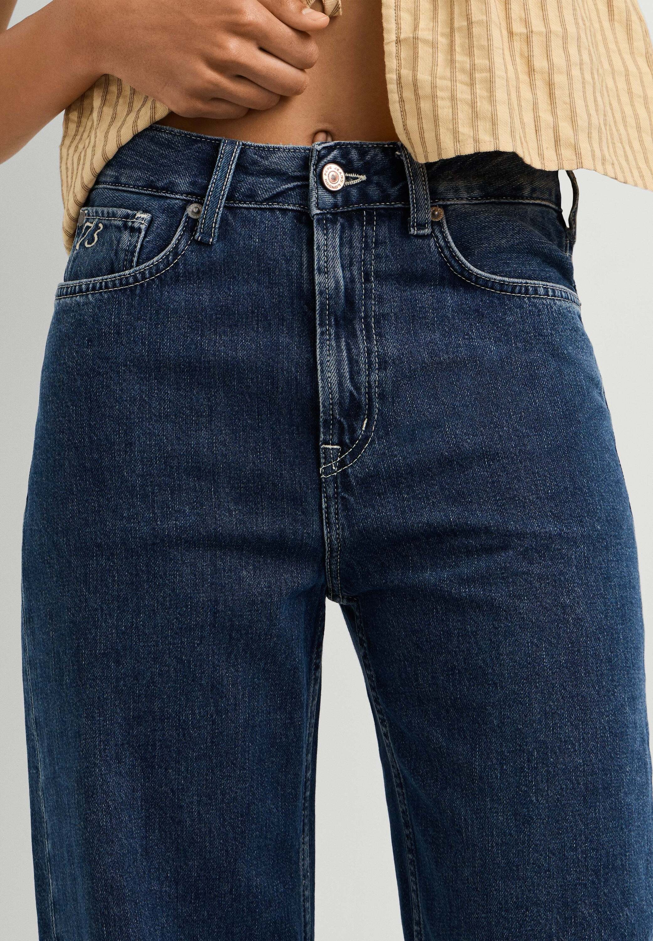 Pepe Jeans Straight-Jeans »straight leg jeans EDEN HW STRAIGHT DARK STONEWASH«