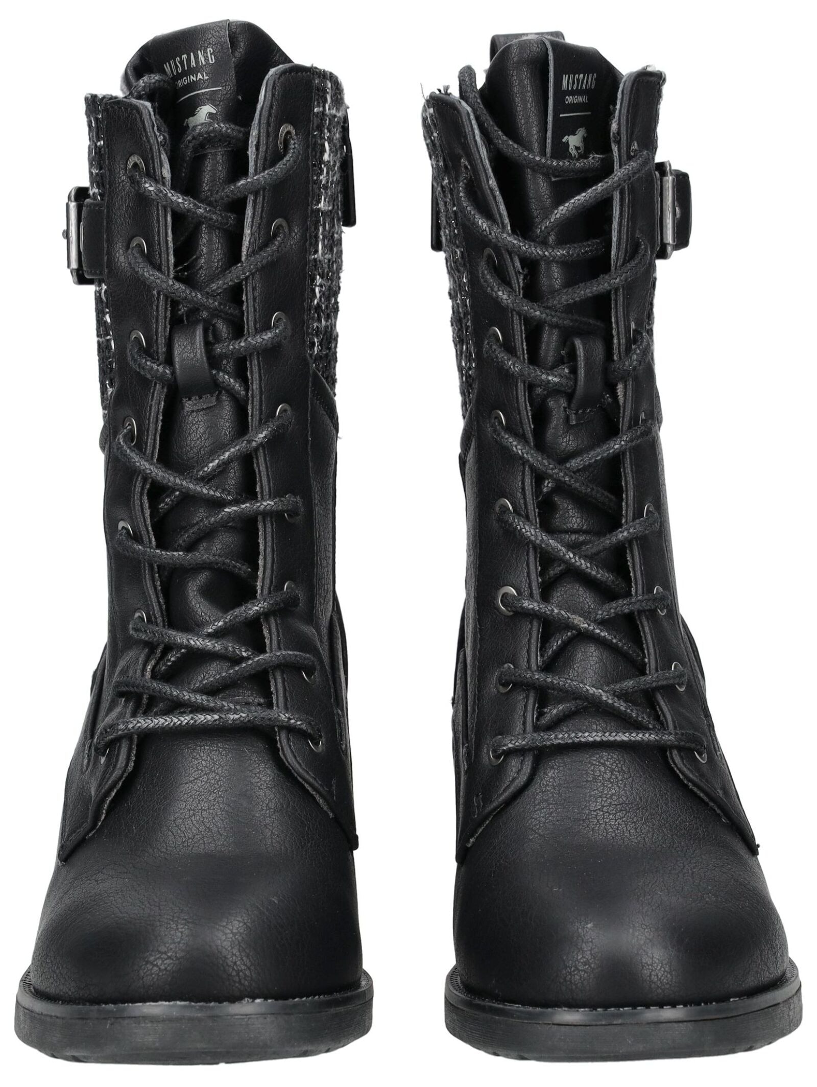 Mustang Shoes Schnürstiefelette »Mustang Shoes Stiefelette Lederimitat/Textil«