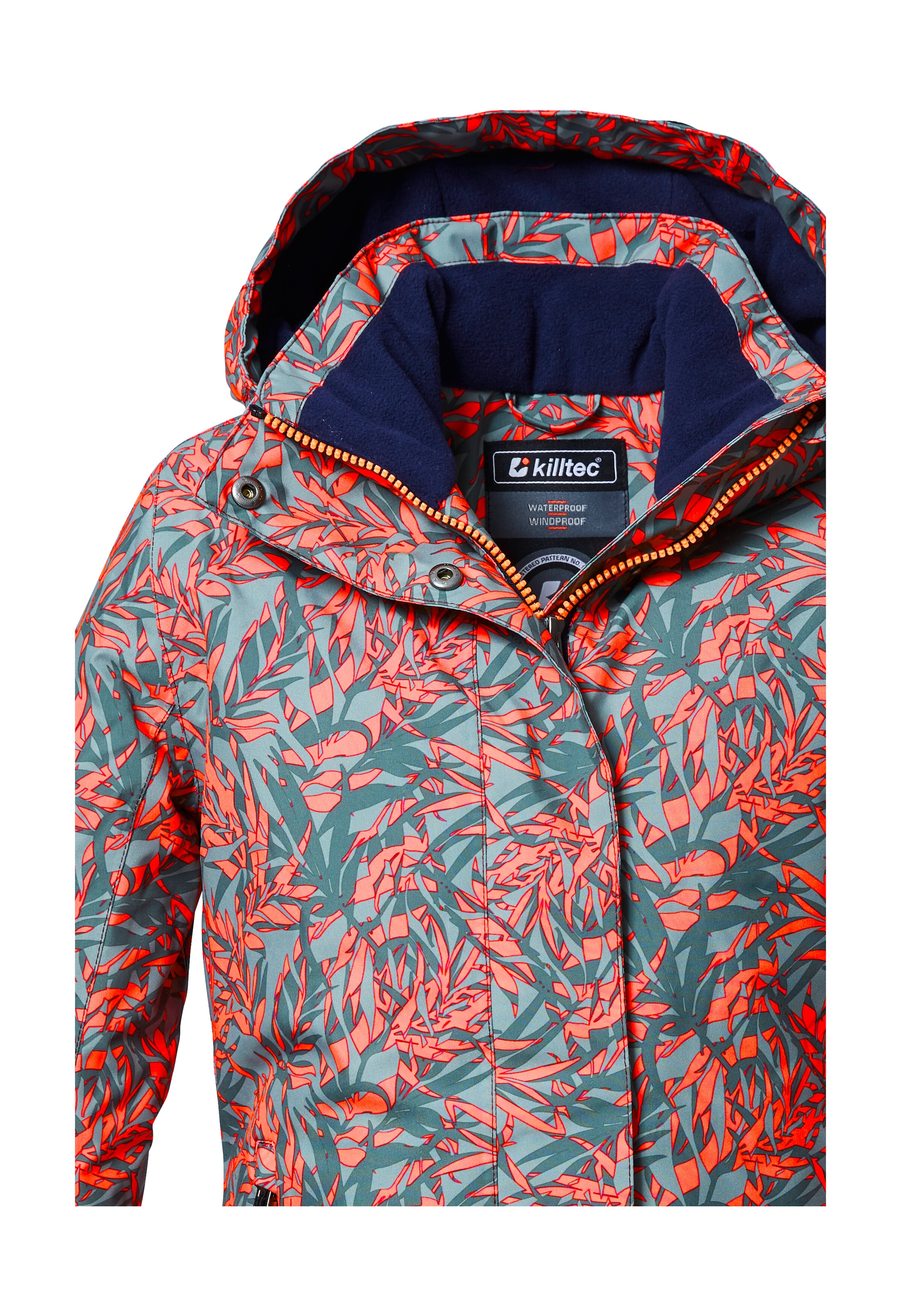 Killtec Funktionsjacke »KOW 355 GRLS JCKT«, Wasserdichte Mädchenjacke mit Kapuze, Schneefang und Fleece