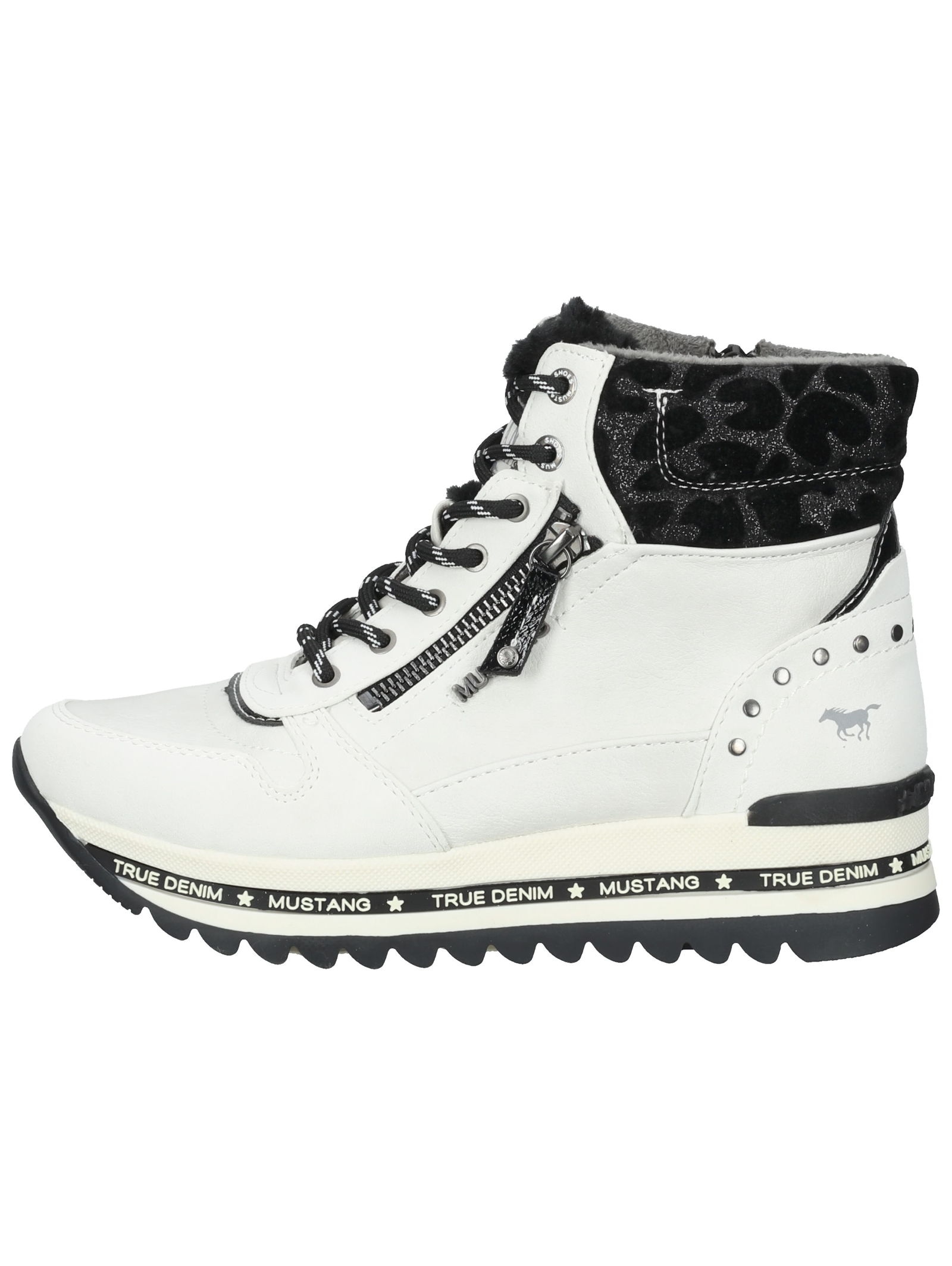 Mustang Shoes Schnürstiefelette »Mustang Shoes Stiefelette Lederimitat«
