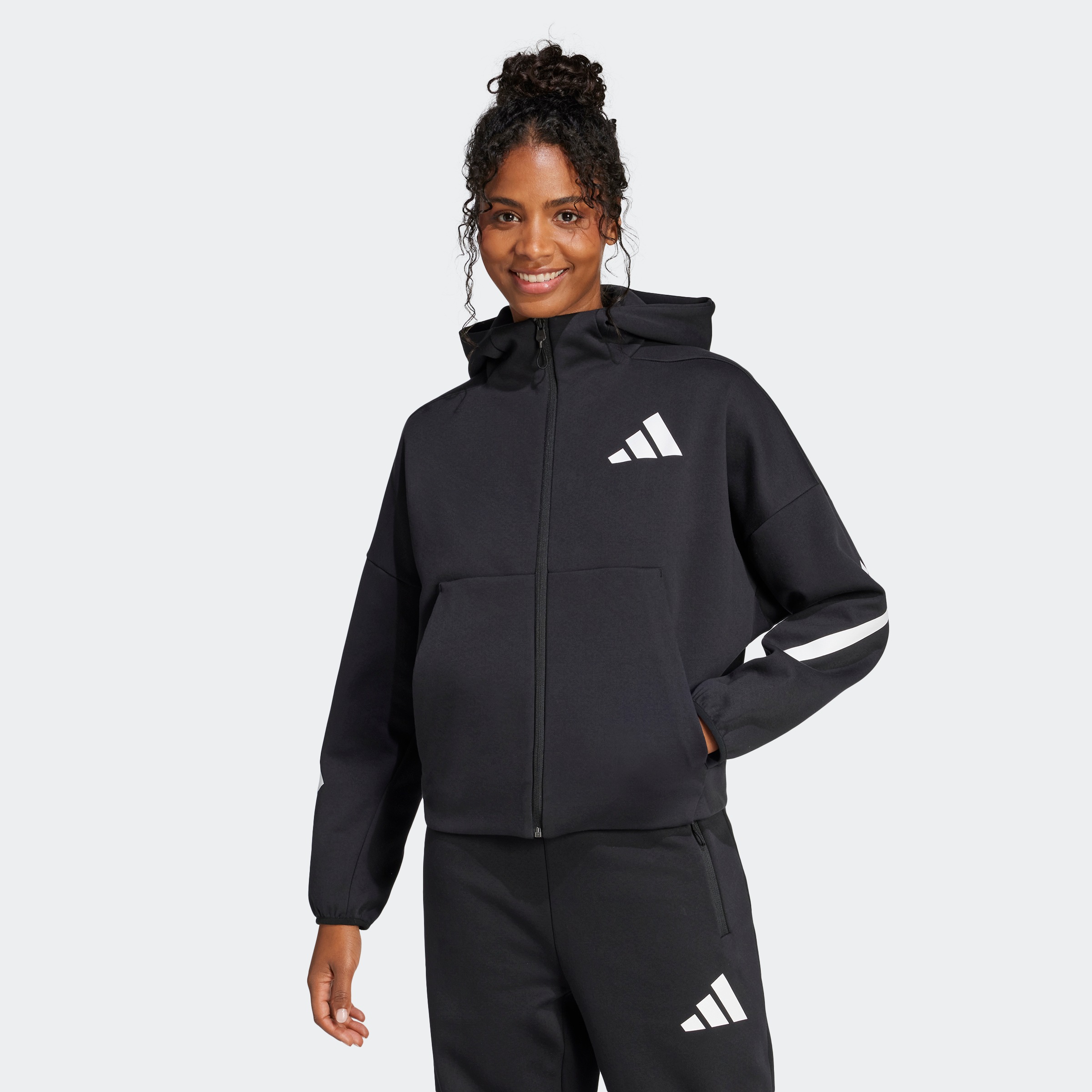 adidas Sportswear Kapuzensweatshirt "W Z.N.E. FZ" günstig online kaufen