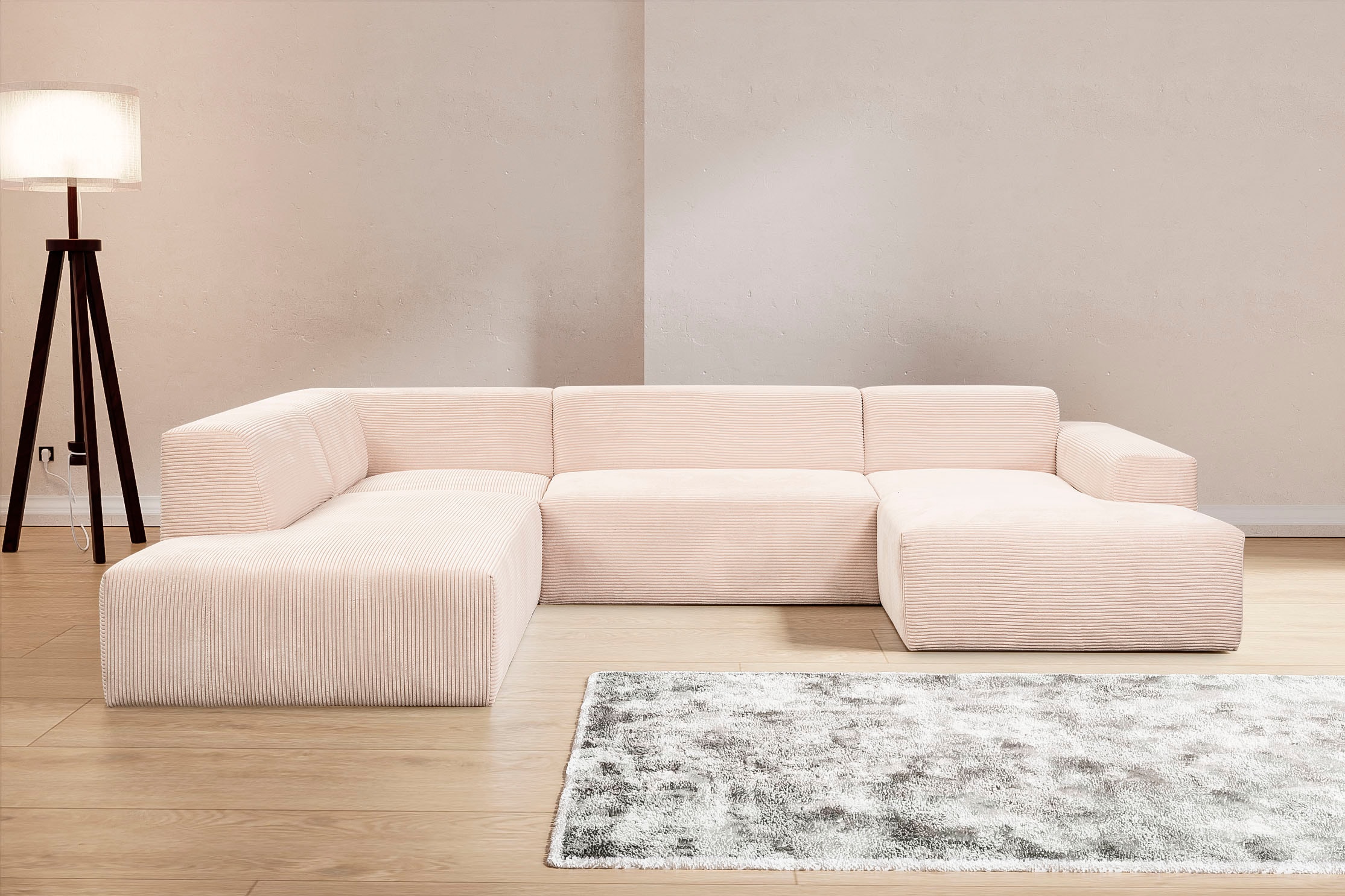 WERK2 Wohnlandschaft "Zeus viel Platz, Breite 330cm, modern und zeitlos, U- günstig online kaufen