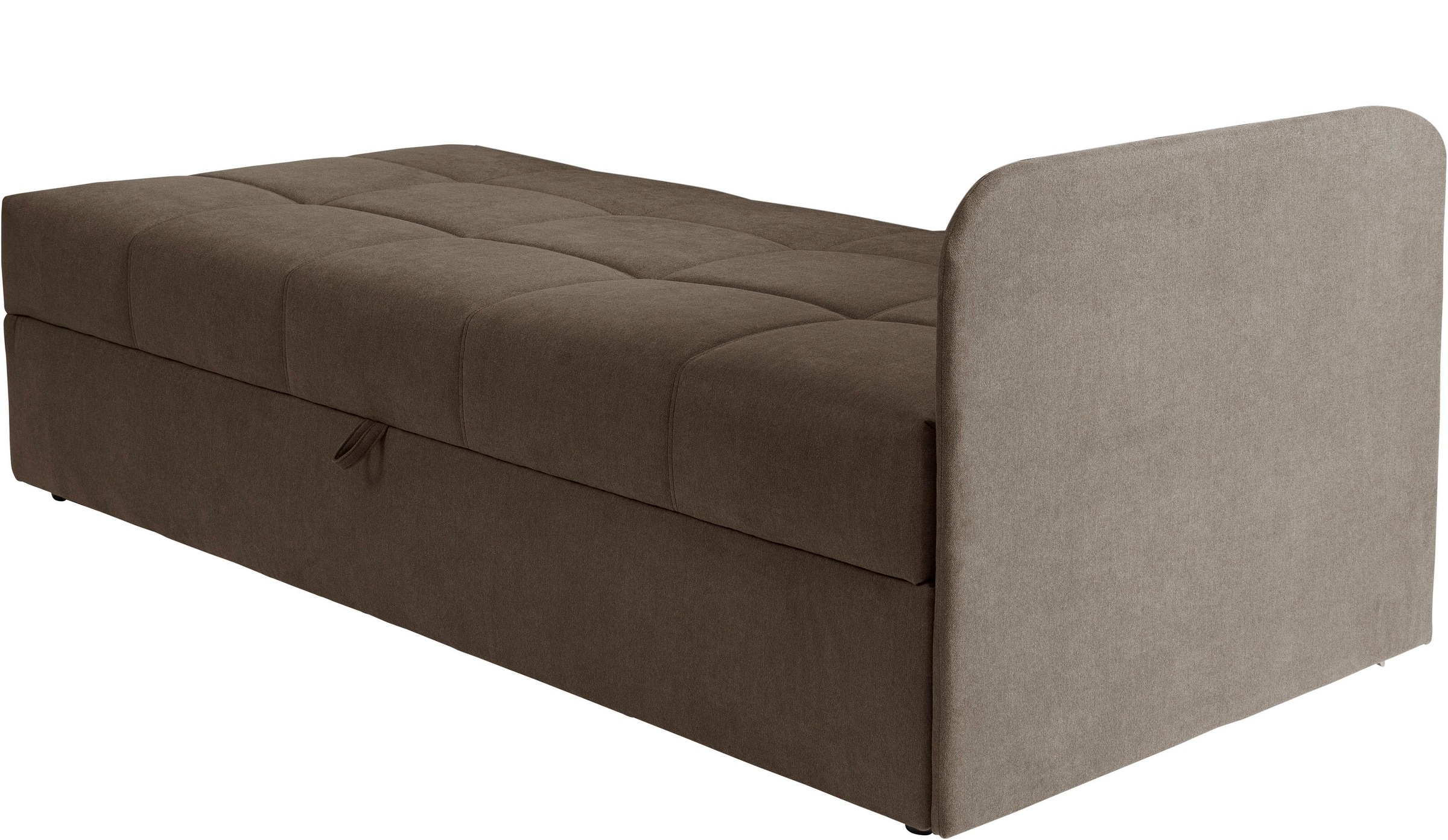 Schlafsofa ALINA "Marla", braun (braun eqe 4), B:205cm H:73cm T:91cm, Chenille EQE (100% Polyester), Sofas, Schlafsofa, inkl. Stauraum, Armlehne wahlweise links ode rechts 6
