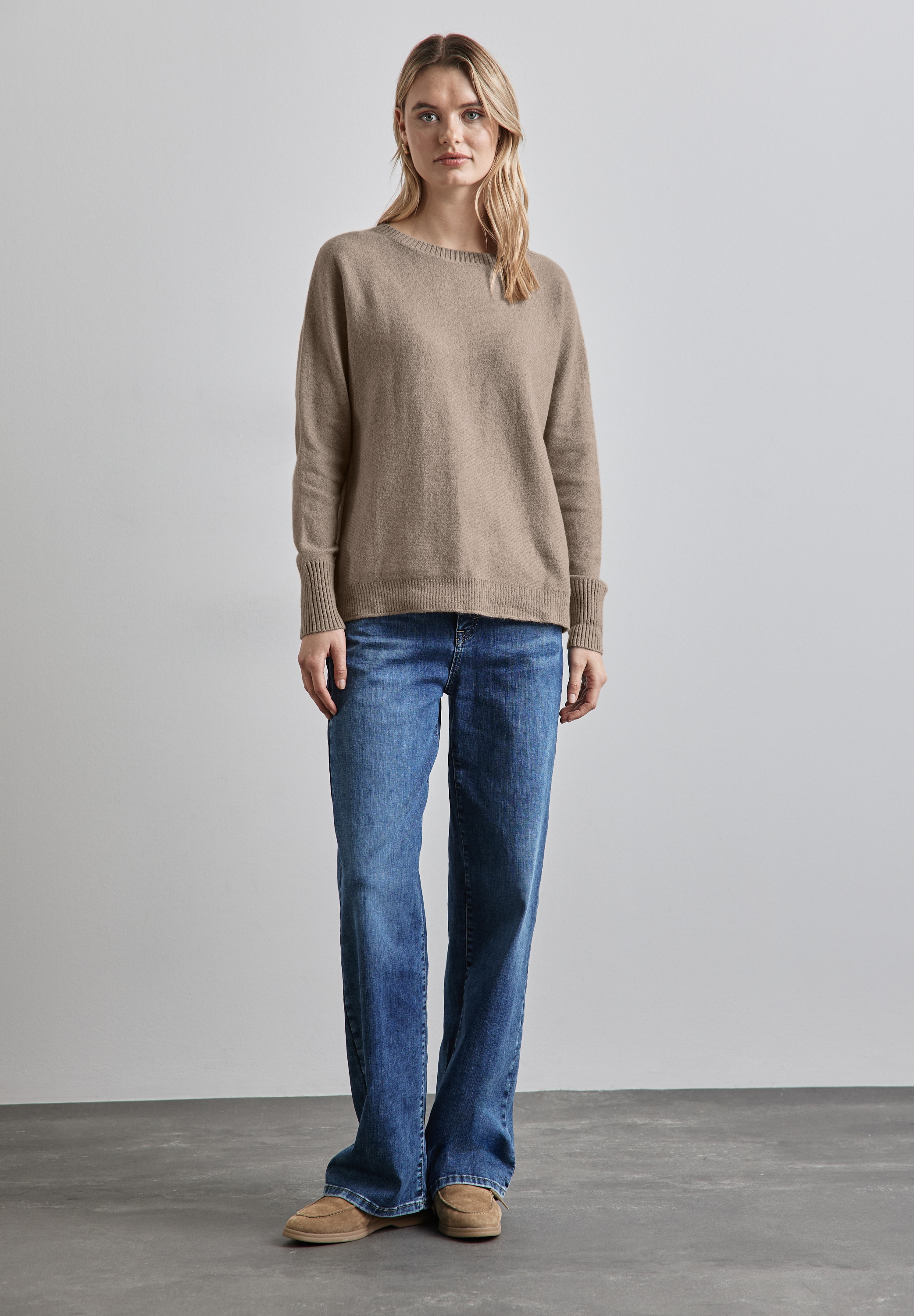 STREET ONE Strickpullover, mit U-Boot-Ausschnitt