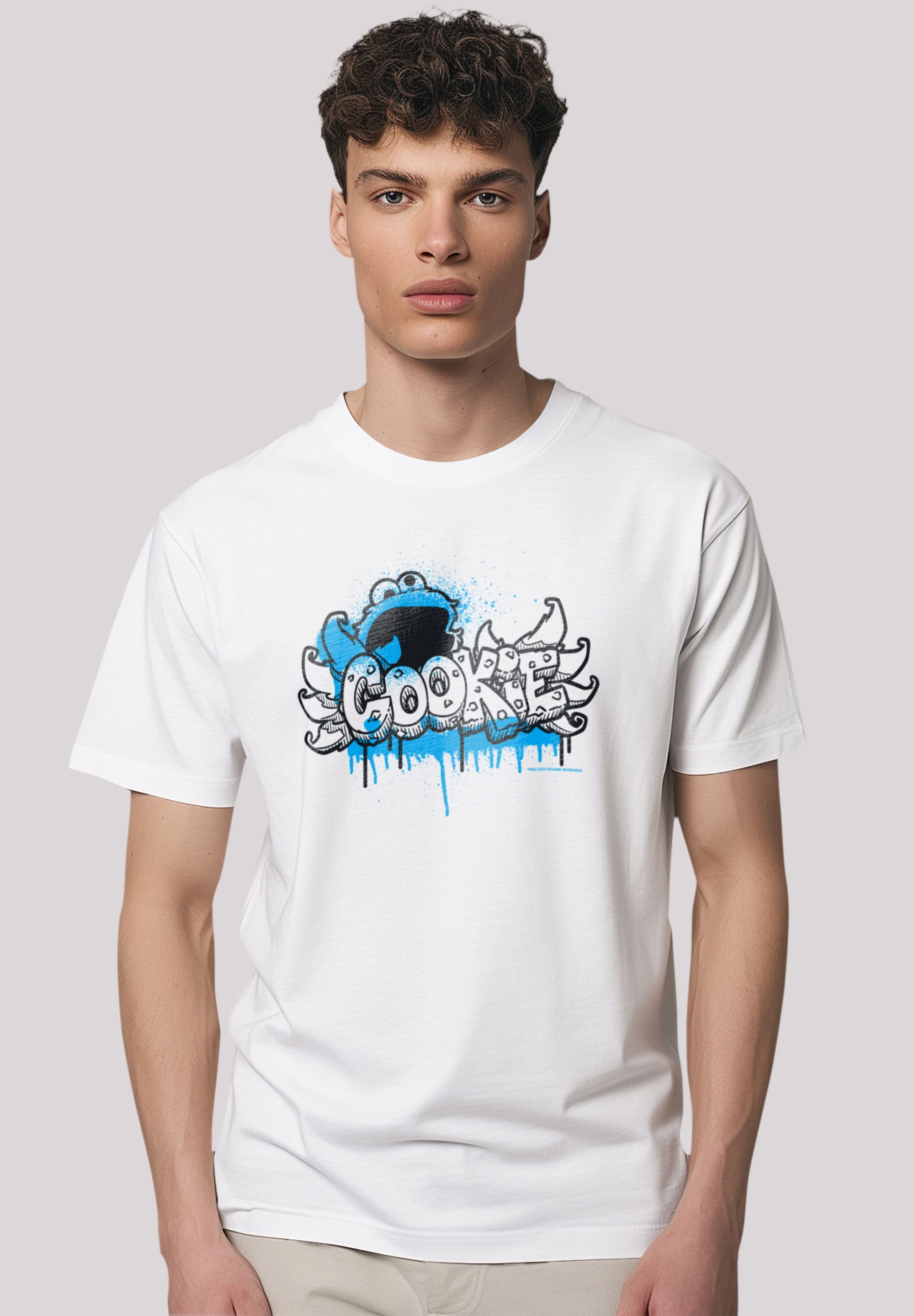 T-Shirt »Sesamstraße Cookie Fingers Graffiti«, Premium Qualität,Nostalgie, Fernsehserie