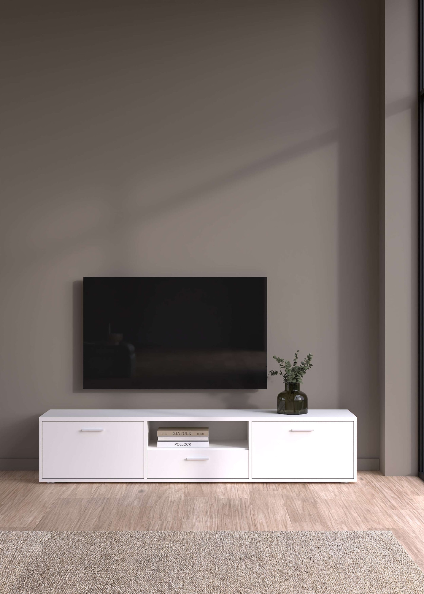 Home affaire TV-Board "Media TV-Möbel, TV Schrank, Mediaboard, Lowboard" TV-Kommode, wahlweise Breite 147 oder 177 cm