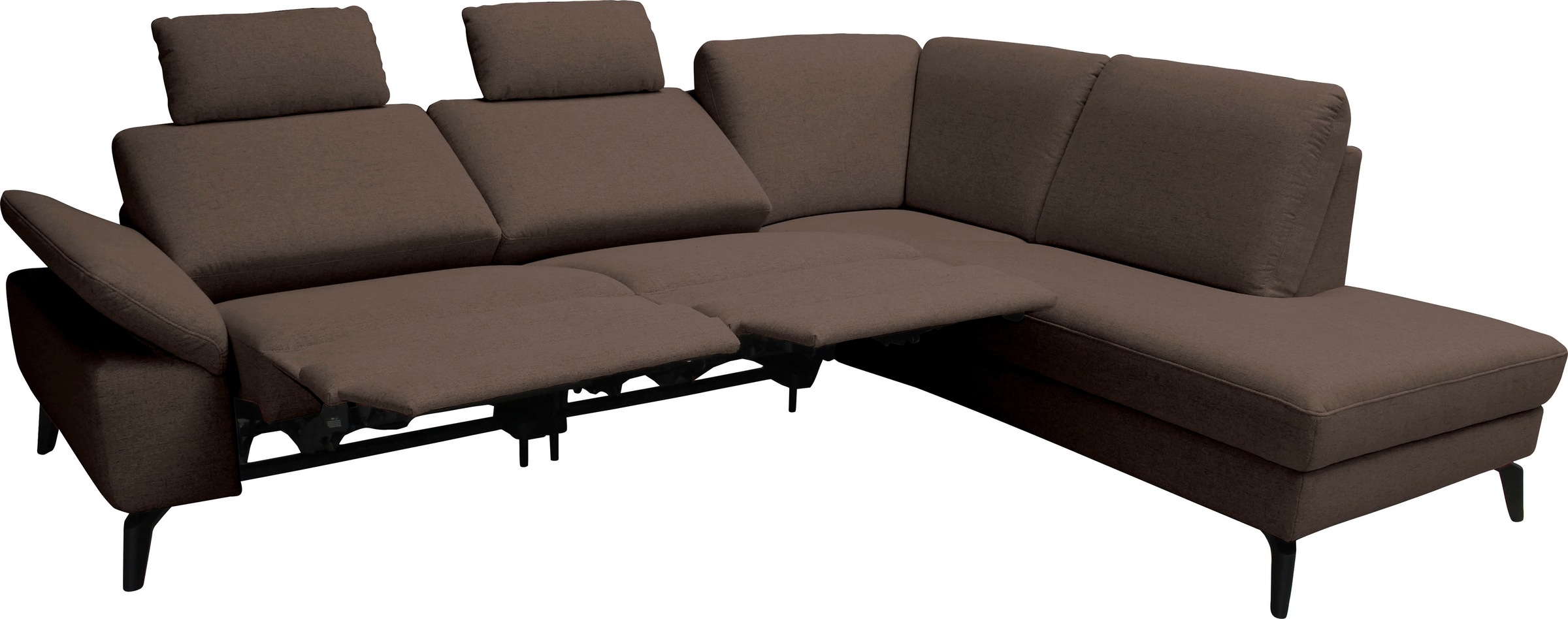 alina Ecksofa, inkl. Kopfstützen, wahlweise mit Relaxfunktion, Breite: 243 cm