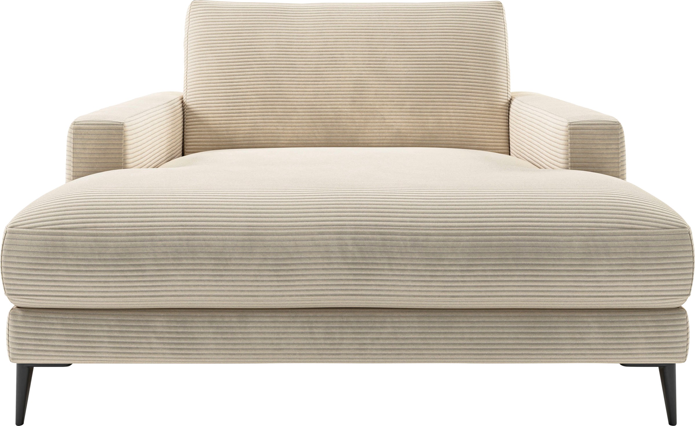 Chaiselongue HOME AFFAIRE, B:132cm H:84cm T:170cm, beige, 88% Polyester, 12% Polyacryl, Sofas, "Downtown Loungemöbel zum Relaxen, B/T/H: 132/170/84