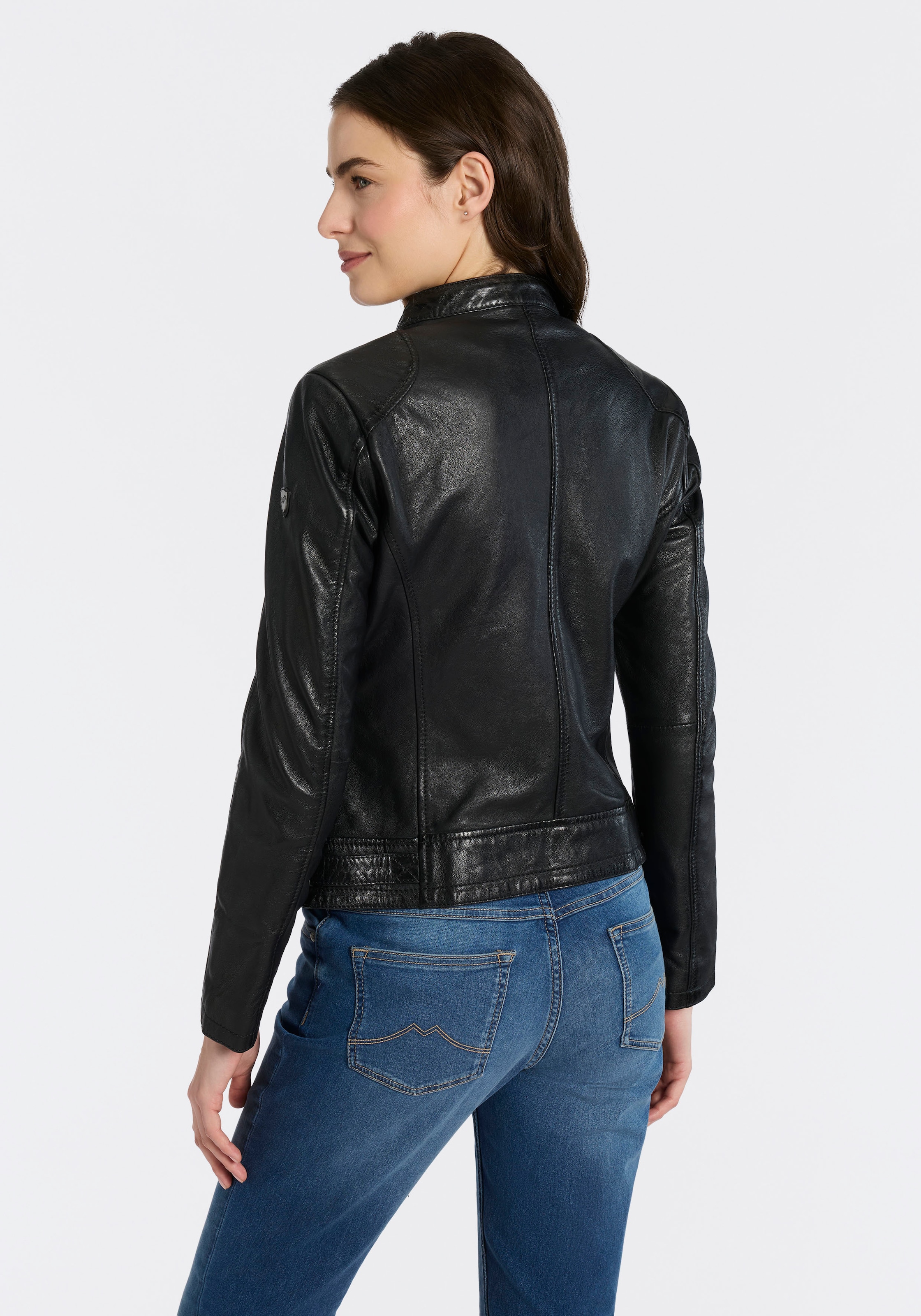 Mauritius Lederjacke »MWYouvie« mit Stehkragen