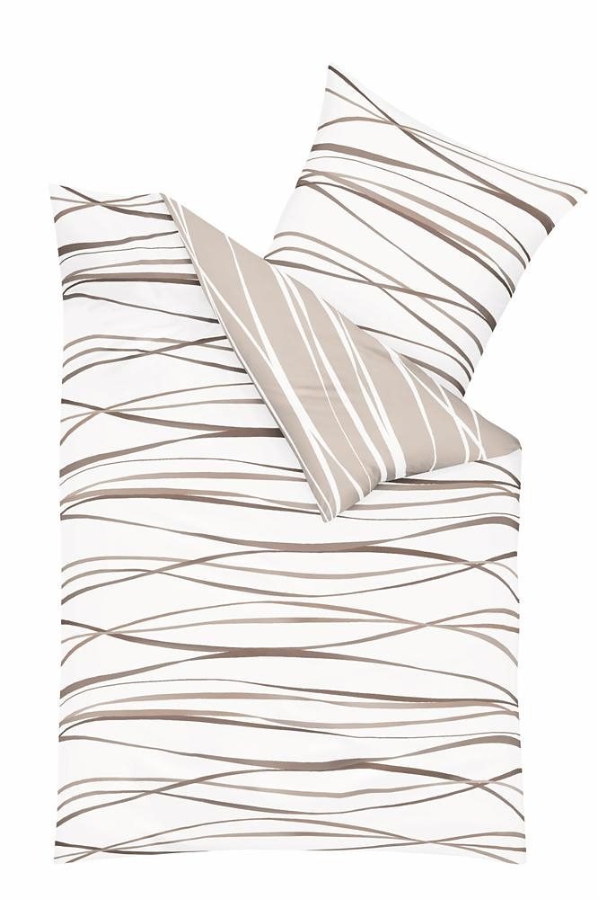 Kaeppel Wendebettwäsche "Motion" 3 Stk. tlg. Mit feinen Wellenlinien günstig online kaufen