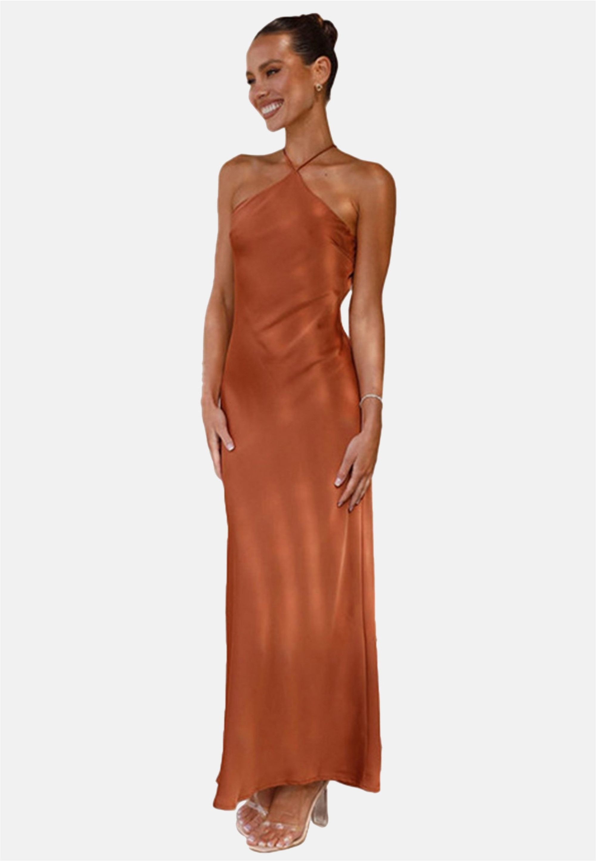 Moda Minx Jerseykleid »Kiki Long Dress«, mit angesagtem Neckholder-Design