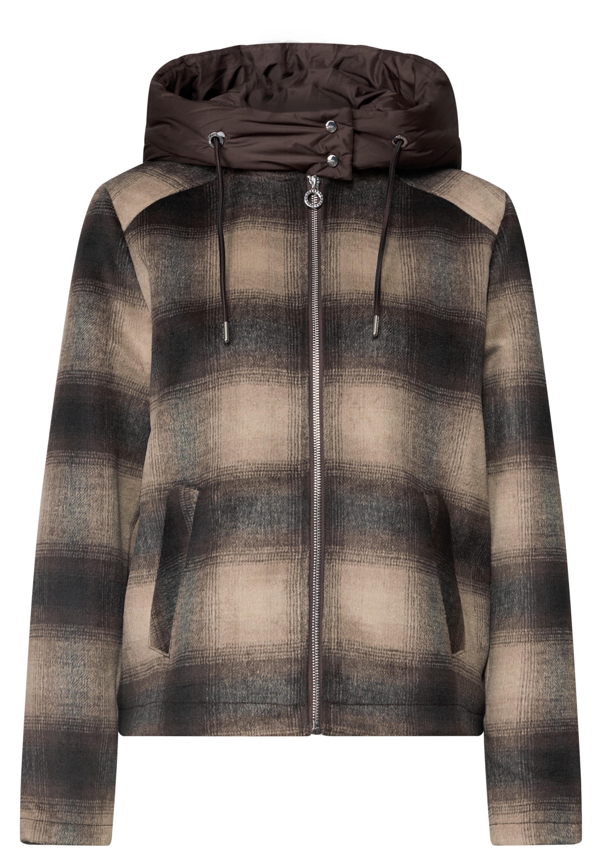 STREET ONE Kurzjacke mit Kapuze mit abnehmbarer Kapuze