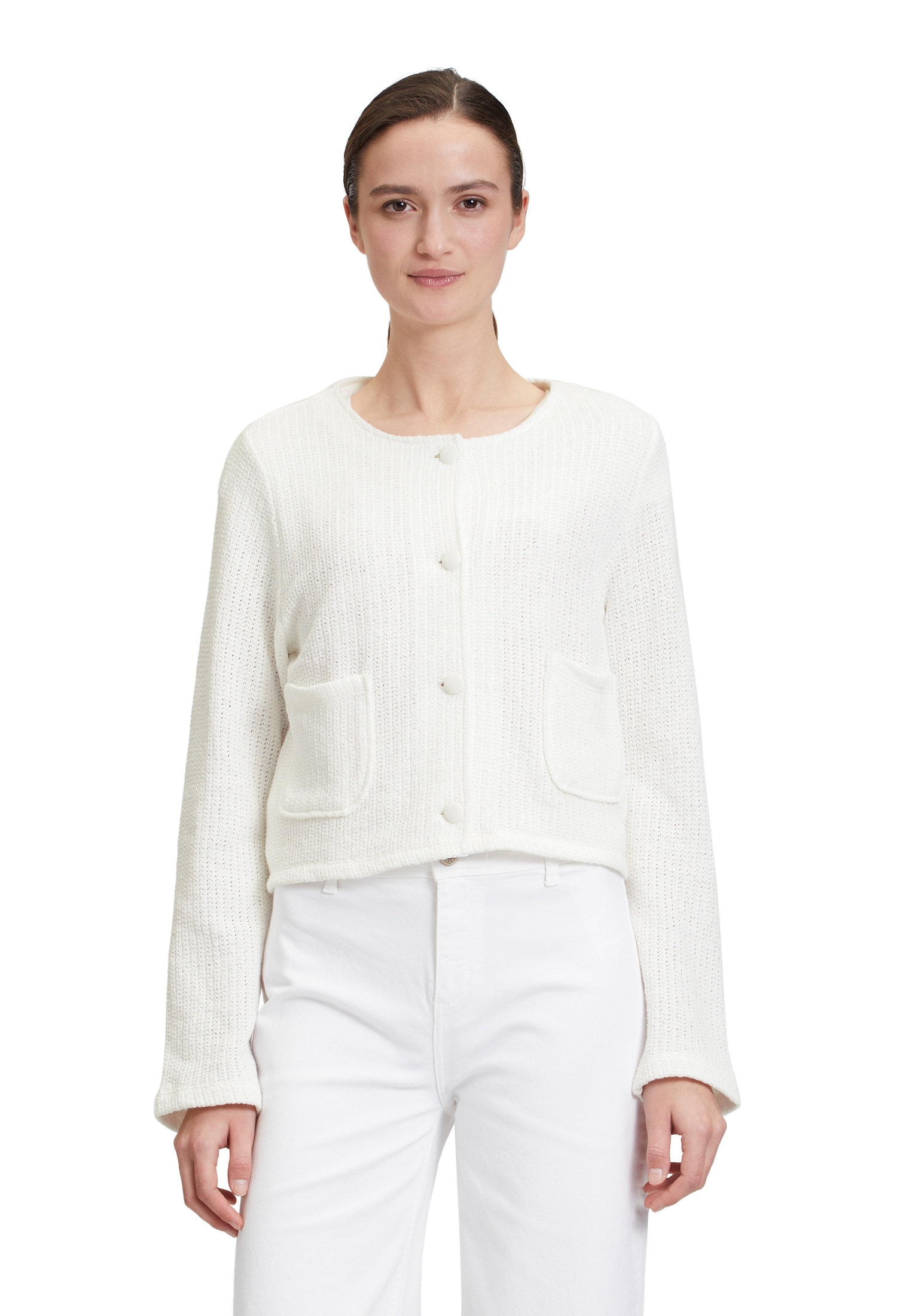 Cartoon Canvasjacke "Cartoon Damen Casual-Jacke mit Rundhalsausschnitt" günstig online kaufen