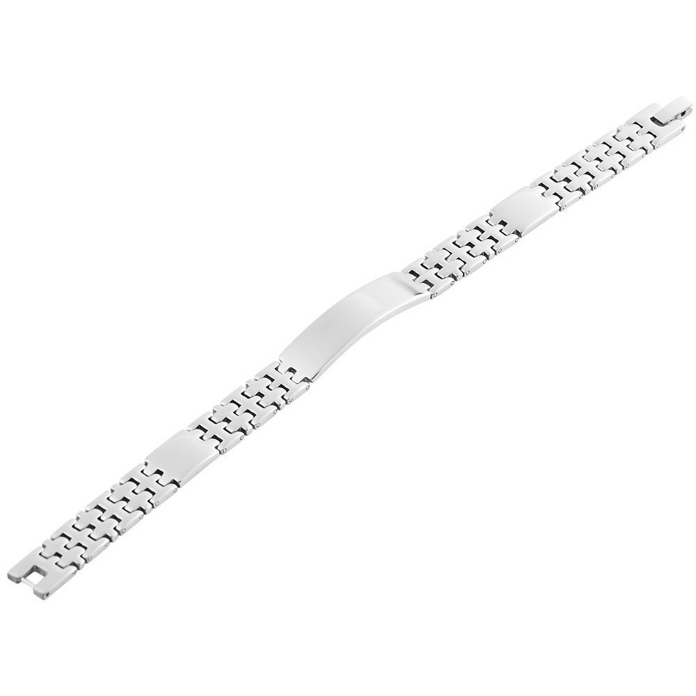 Adelia´s Gliederarmband »Unisex Armband – Gliederarmband aus Edelstahl 20 cm« Perfekt zum Verschenken an besondere Menschen