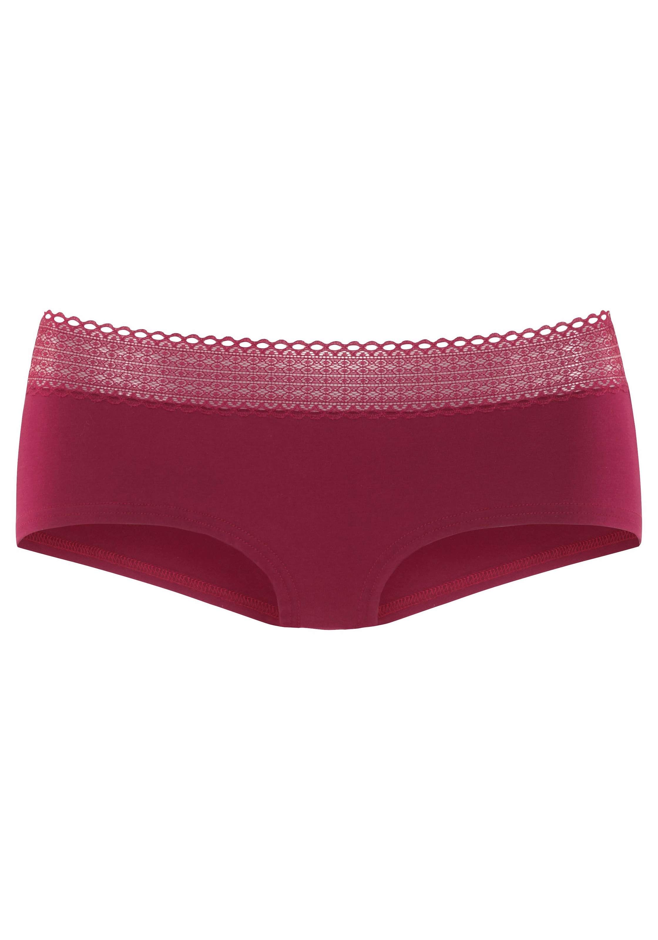 s.Oliver Panty, (3er-Pack), aus elastischer Baumwoll-Qualität mit grafischer Spitze