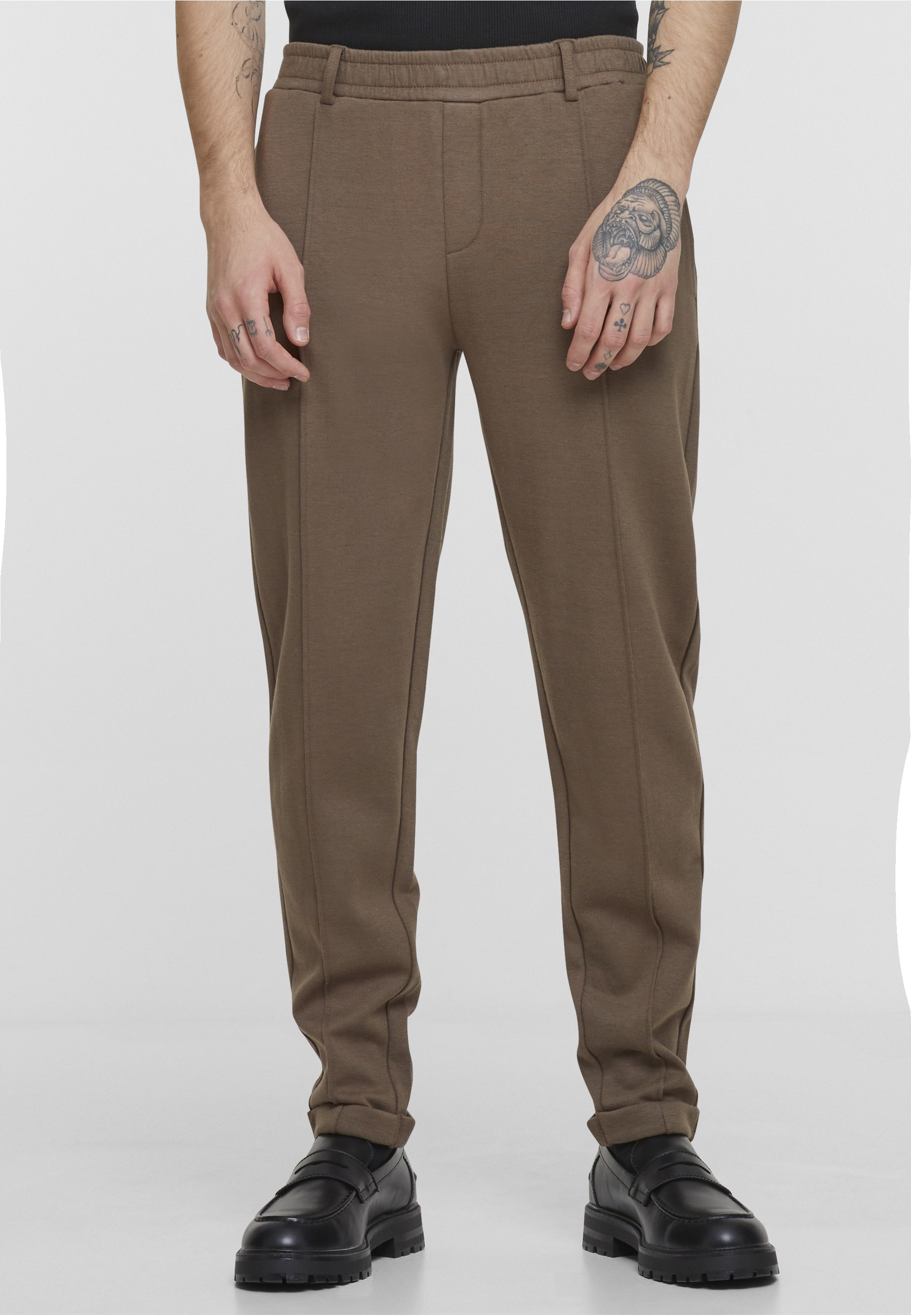 URBAN CLASSICS Chinos "Urban Classics Cropped Interlock Jogg Chino" günstig online kaufen