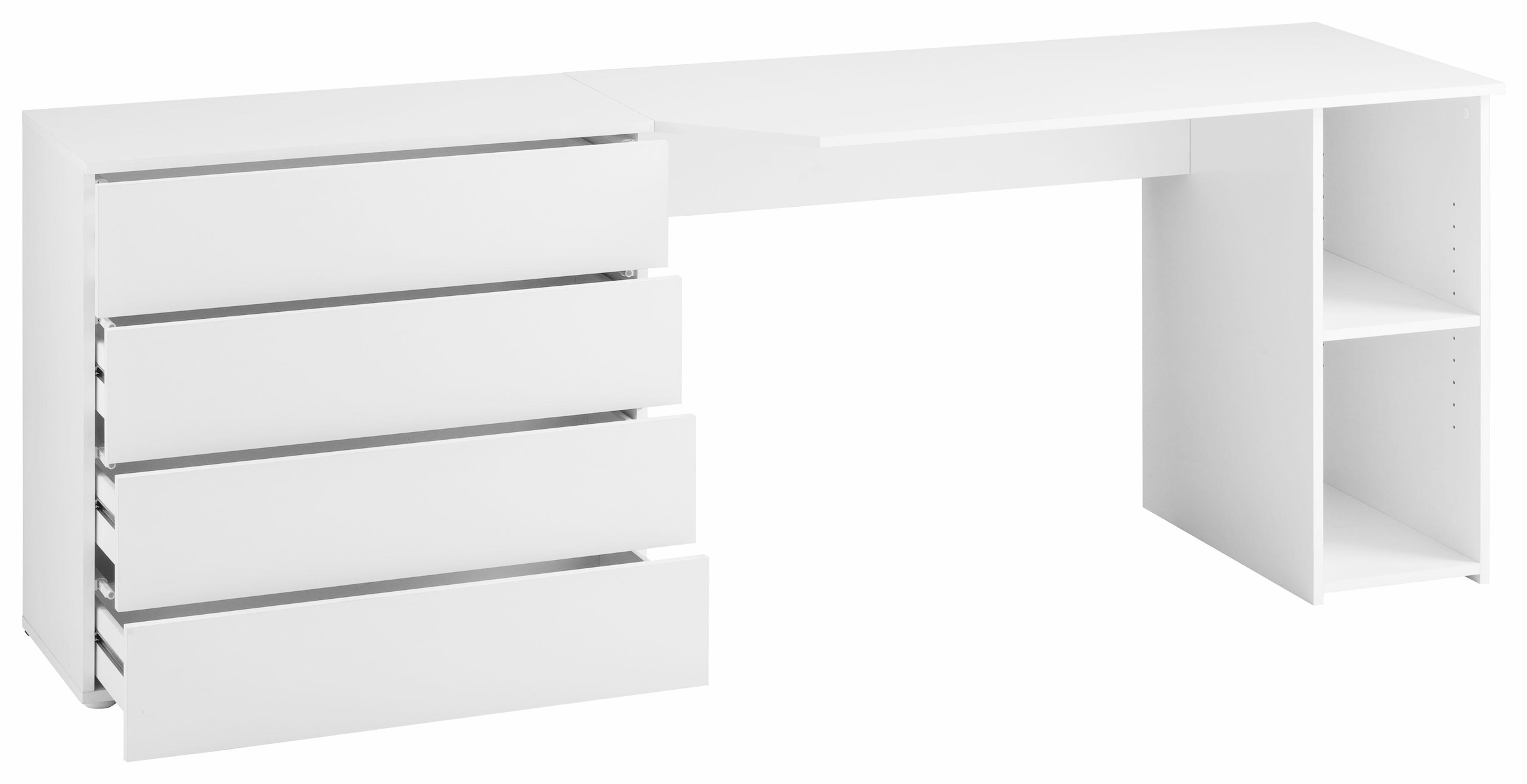 borchardt Möbel Schreibtisch »Vaasa«, Breite 196 cm, Push to Open-Funktion
