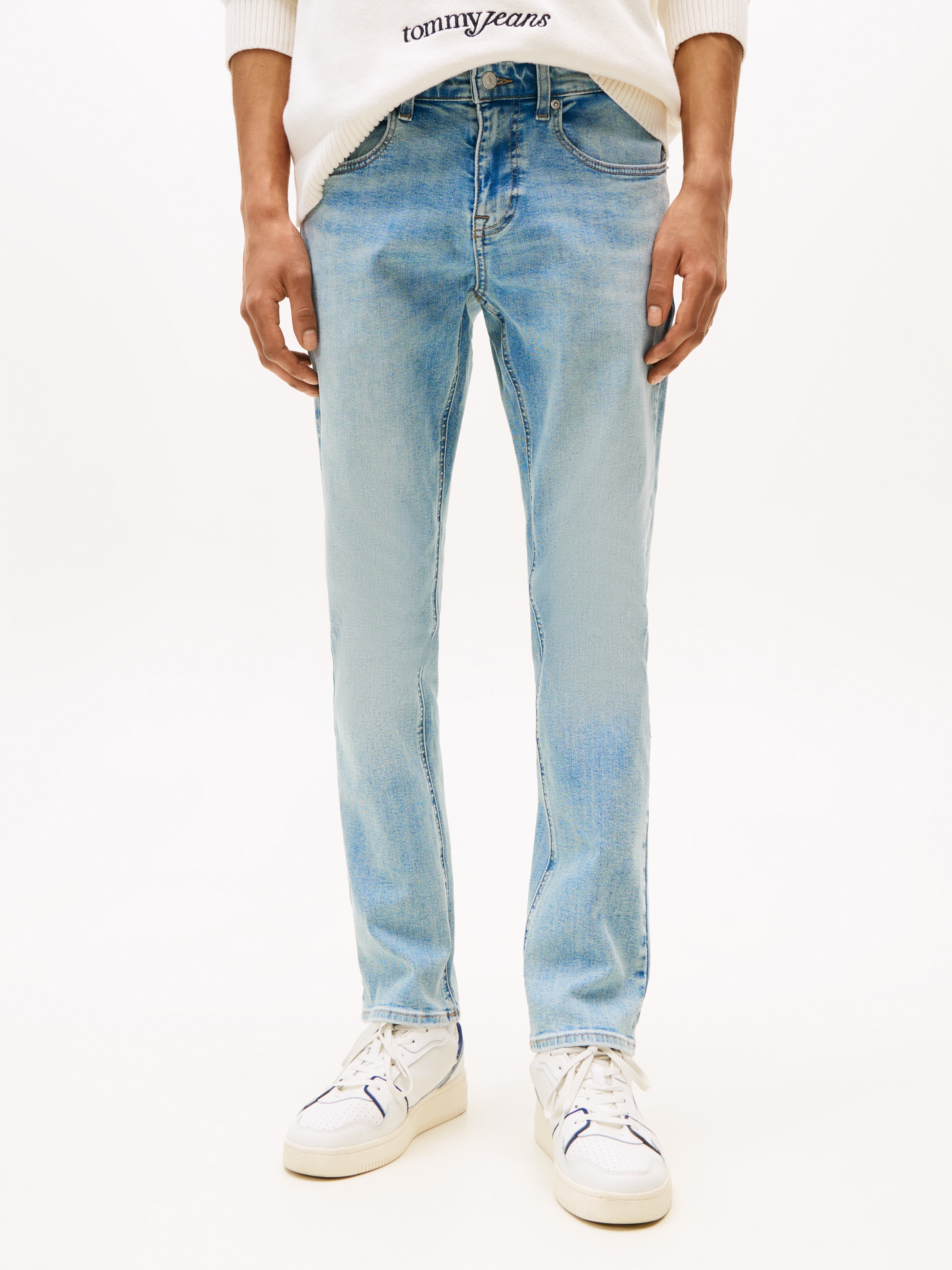 Tommy Jeans Slim-fit-Jeans »Scanton Slim Denim«, Mit Gürtelschlaufen