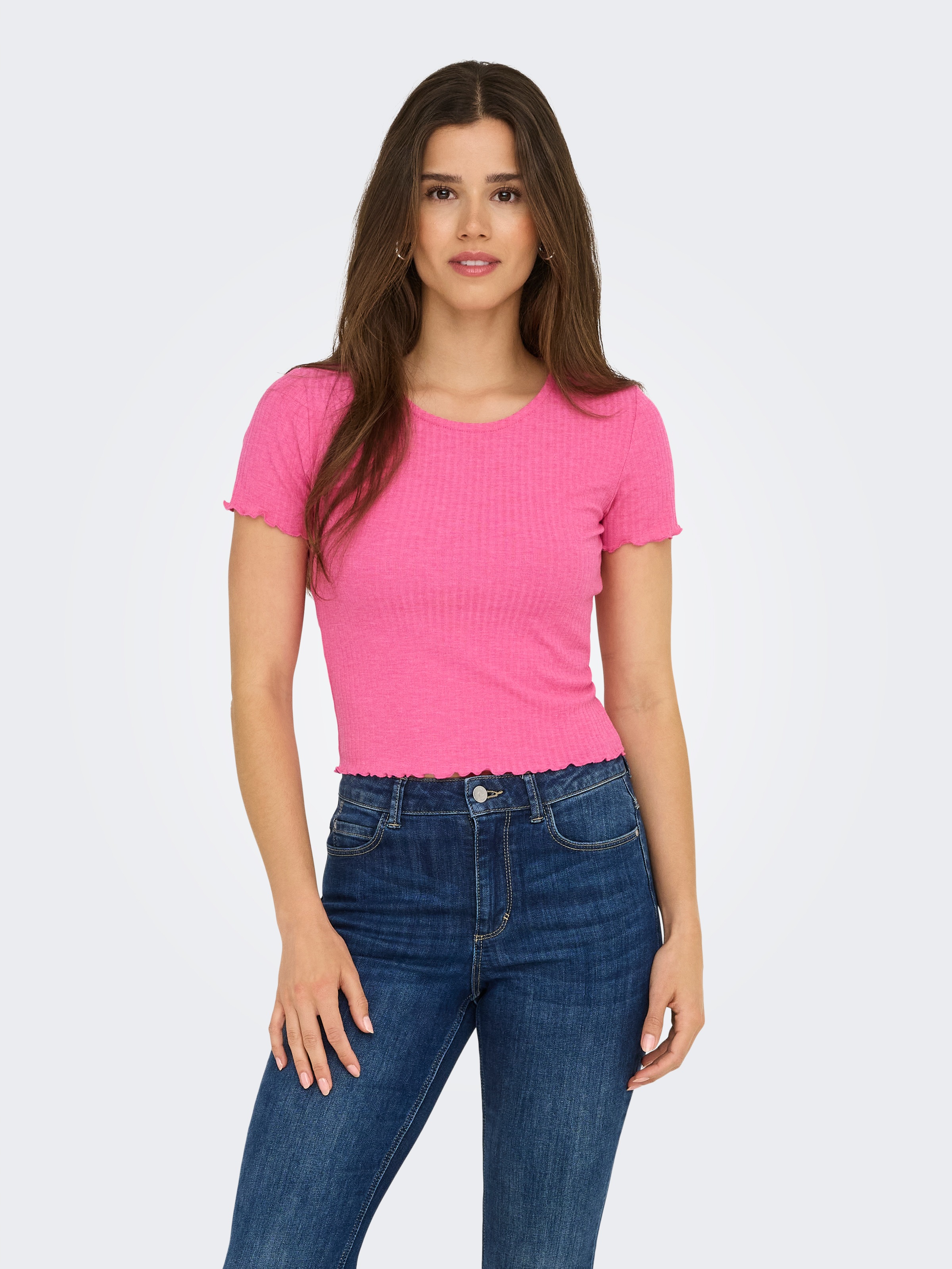 ONLY Rundhalsshirt "ONLEMMA S/S SHORT TOP NOOS JRS" günstig online kaufen