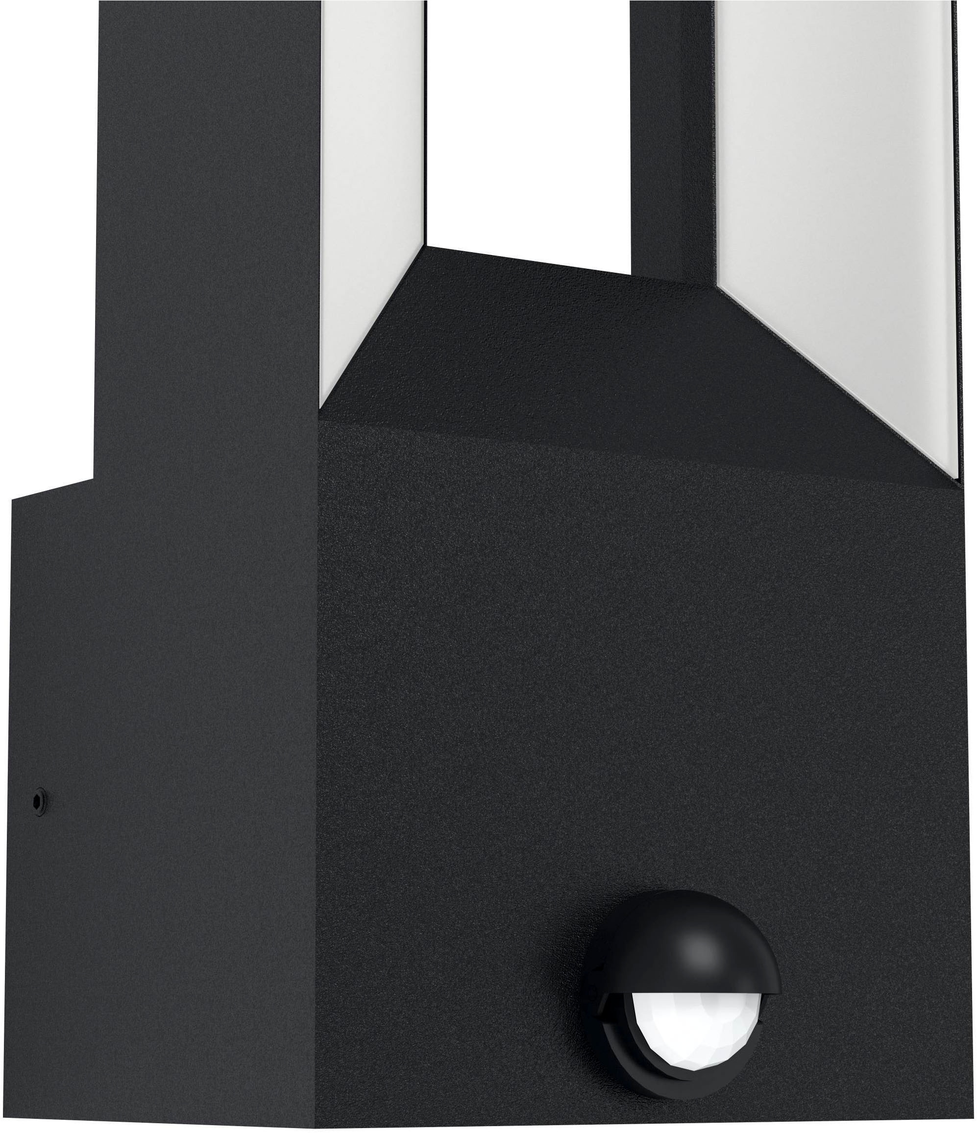 EGLO Wandleuchte »Riforano Wandlampe, Aluminum-Guss und Kunststoff, IP44, Außenleuchte« LED-Modul 1 Stk. Warmweiß Wand-/Deckenleuchte - L11 x H29 x AL9,5 cm - schwarz - 2X5W inkl.