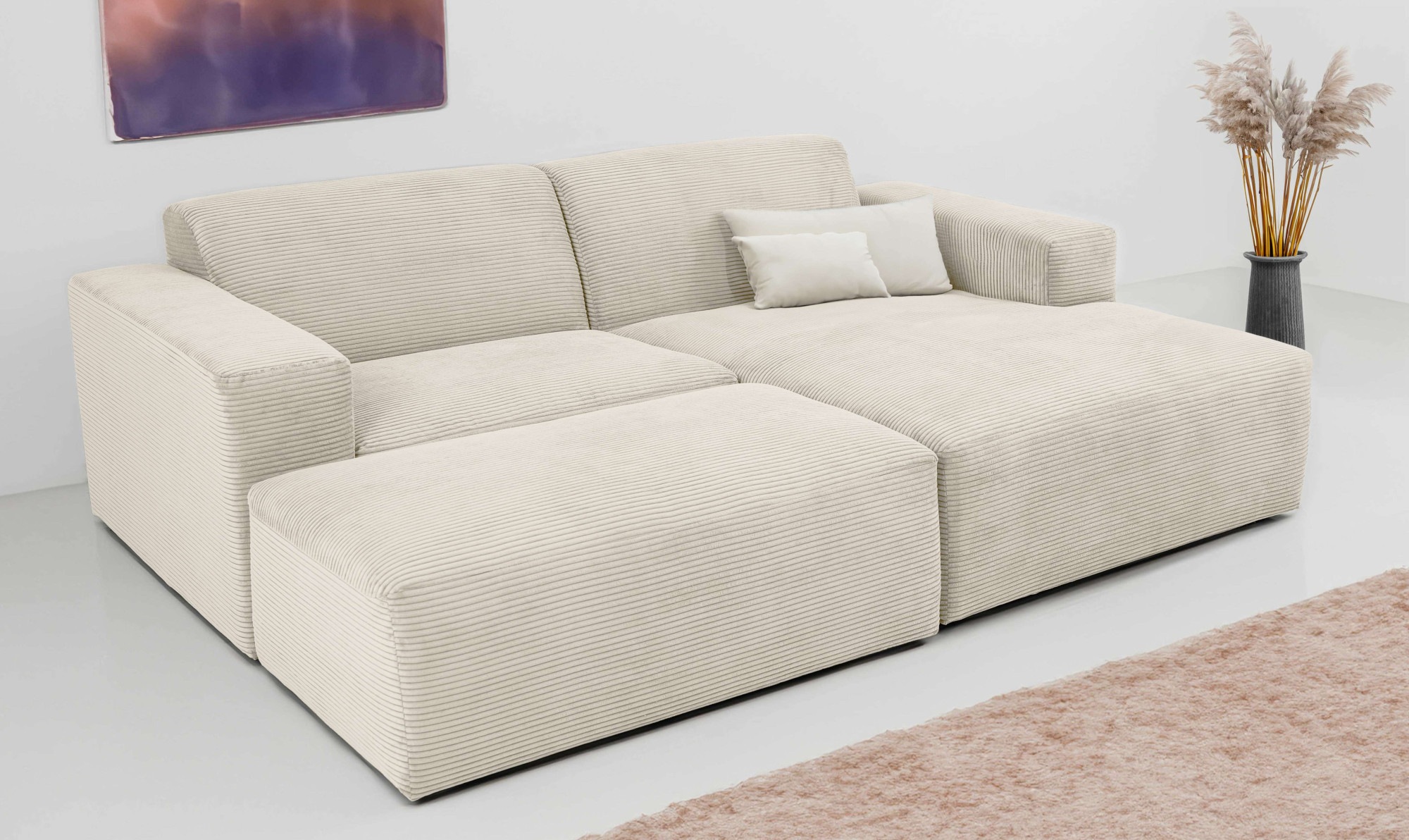 INOSIGN Ecksofa "Koa,228cm, L-Form, Modulsofa, Webstoff, Cord", Designsofa, günstig online kaufen