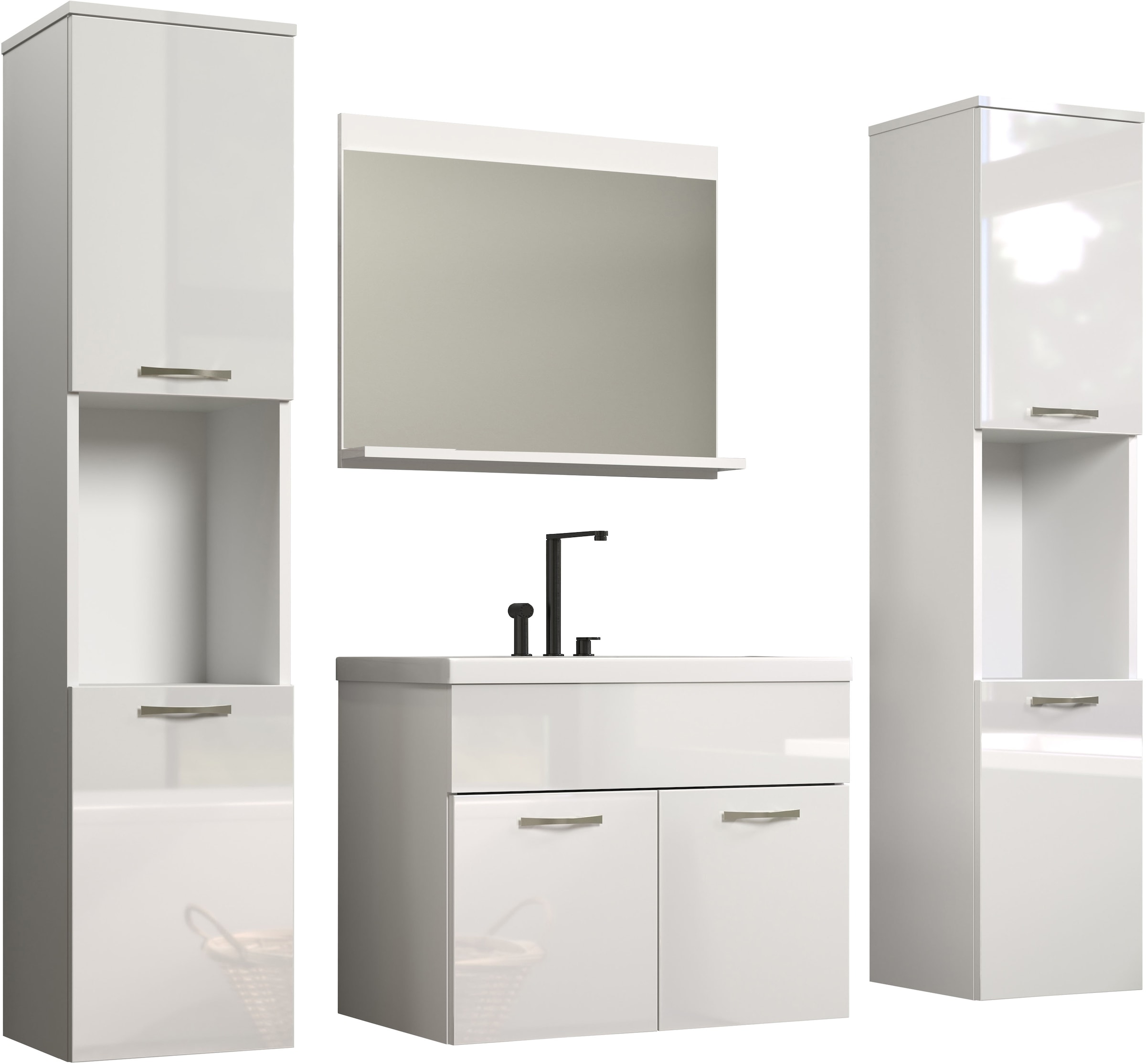 welltime Badezimmer-Set "Kuba" Komplett-Set, 4 Stk. tlg. günstig online kaufen