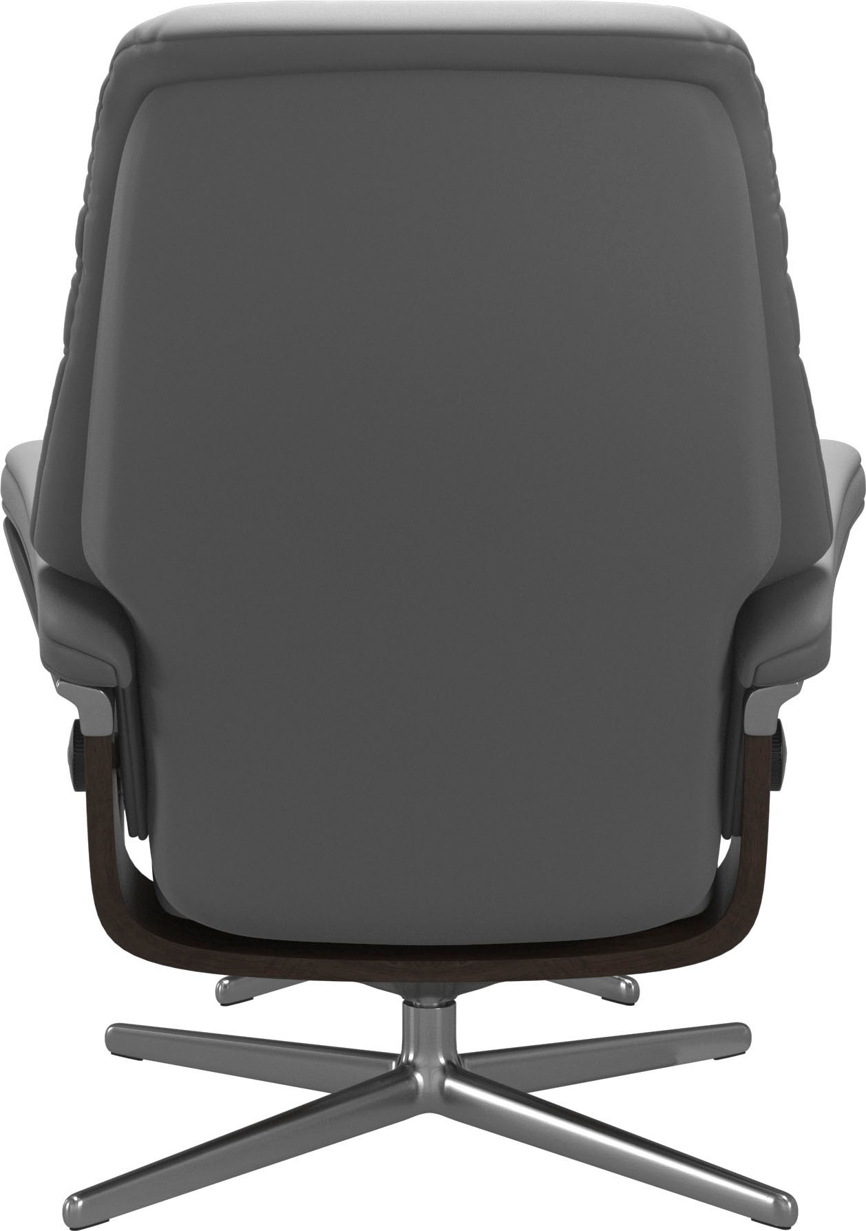 Stressless® Relaxsessel »Sunrise«, (Set, Relaxsessel mit Hocker), mit Hocker, mit Cross Base, Größe S, M & L, Holzakzent Wenge