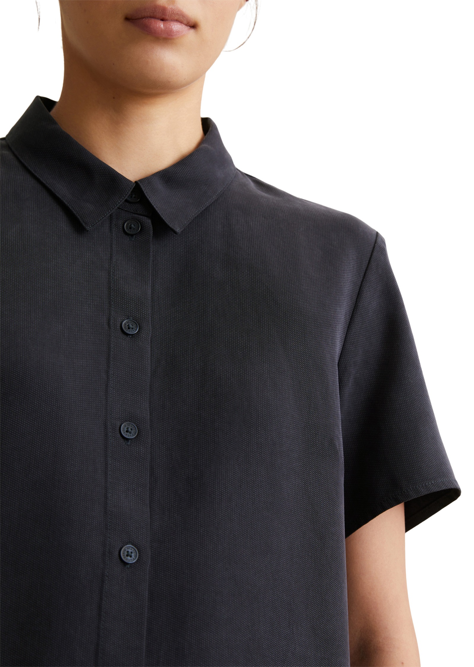 Marc O'Polo DENIM Kurzarmbluse »aus TENCEL™ Lyocell«