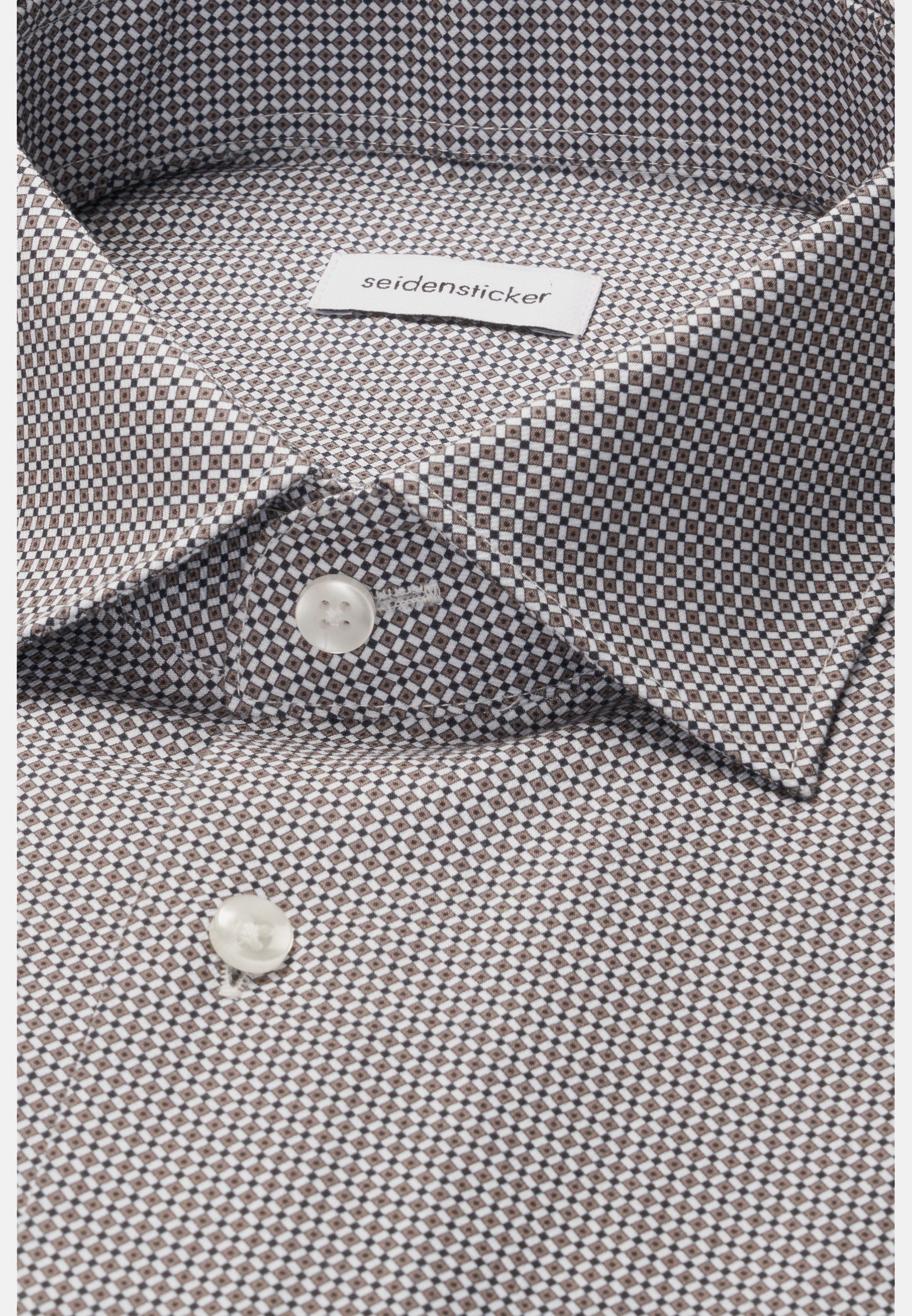 seidensticker Businesshemd »Schwarze Rose« Regular 1/1 Kentkragen Druck