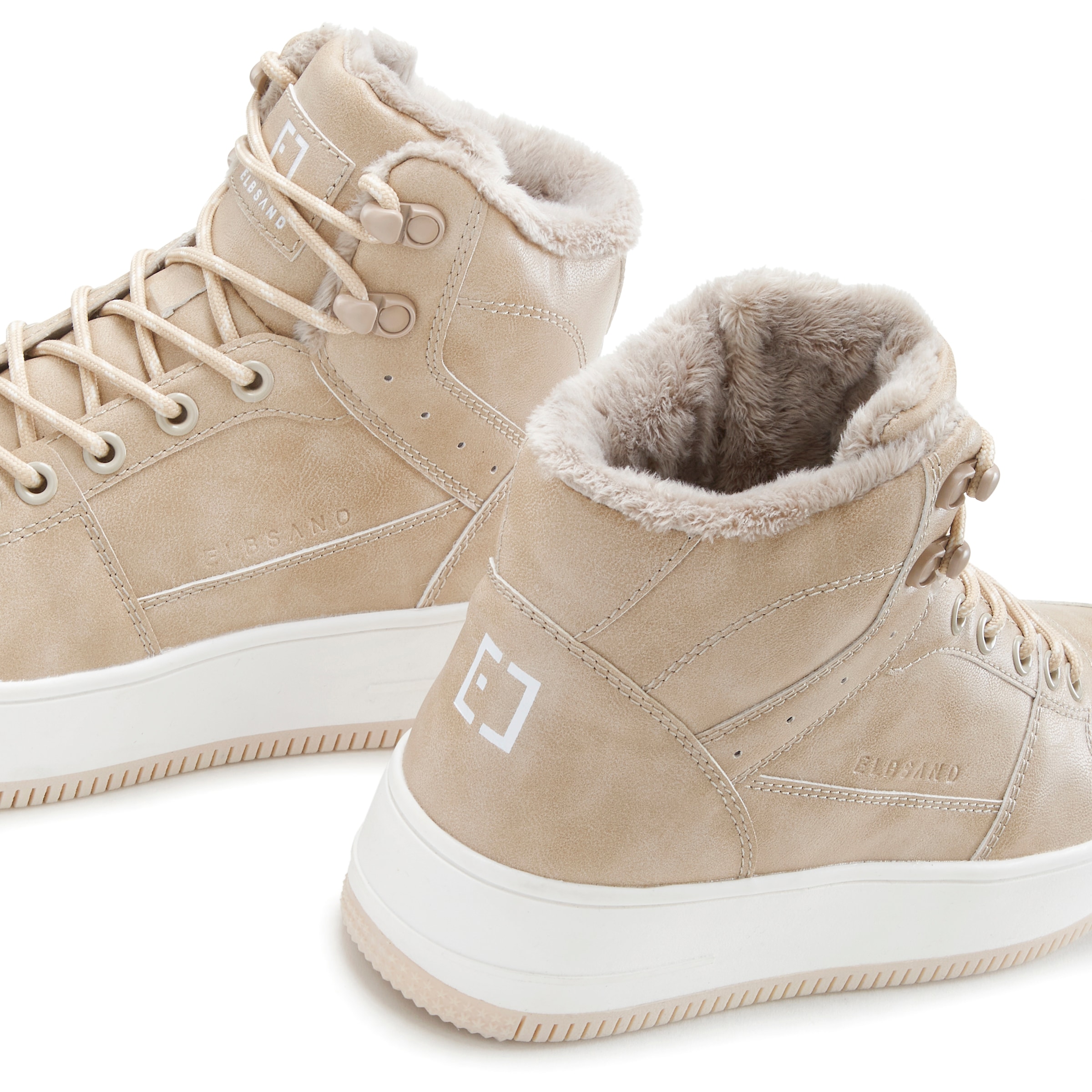 Elbsand Sneaker, mit kuscheligem Warmfutter, Freizeitschuh, Halbschuh, High Top Sneaker