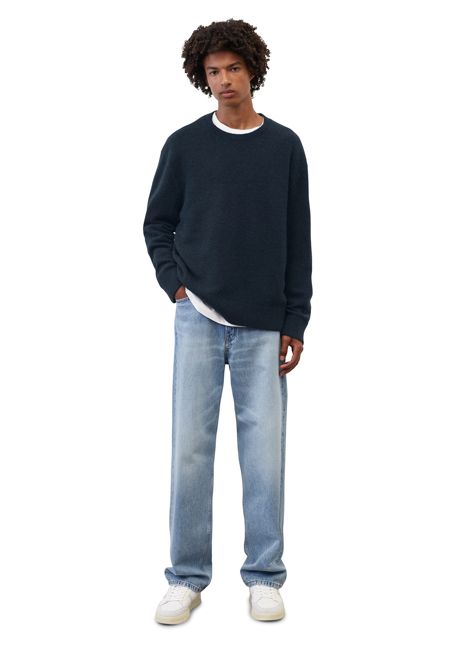 Marc O'Polo DENIM Rundhalspullover »aus weichem Alpaca-Wool-Bend«