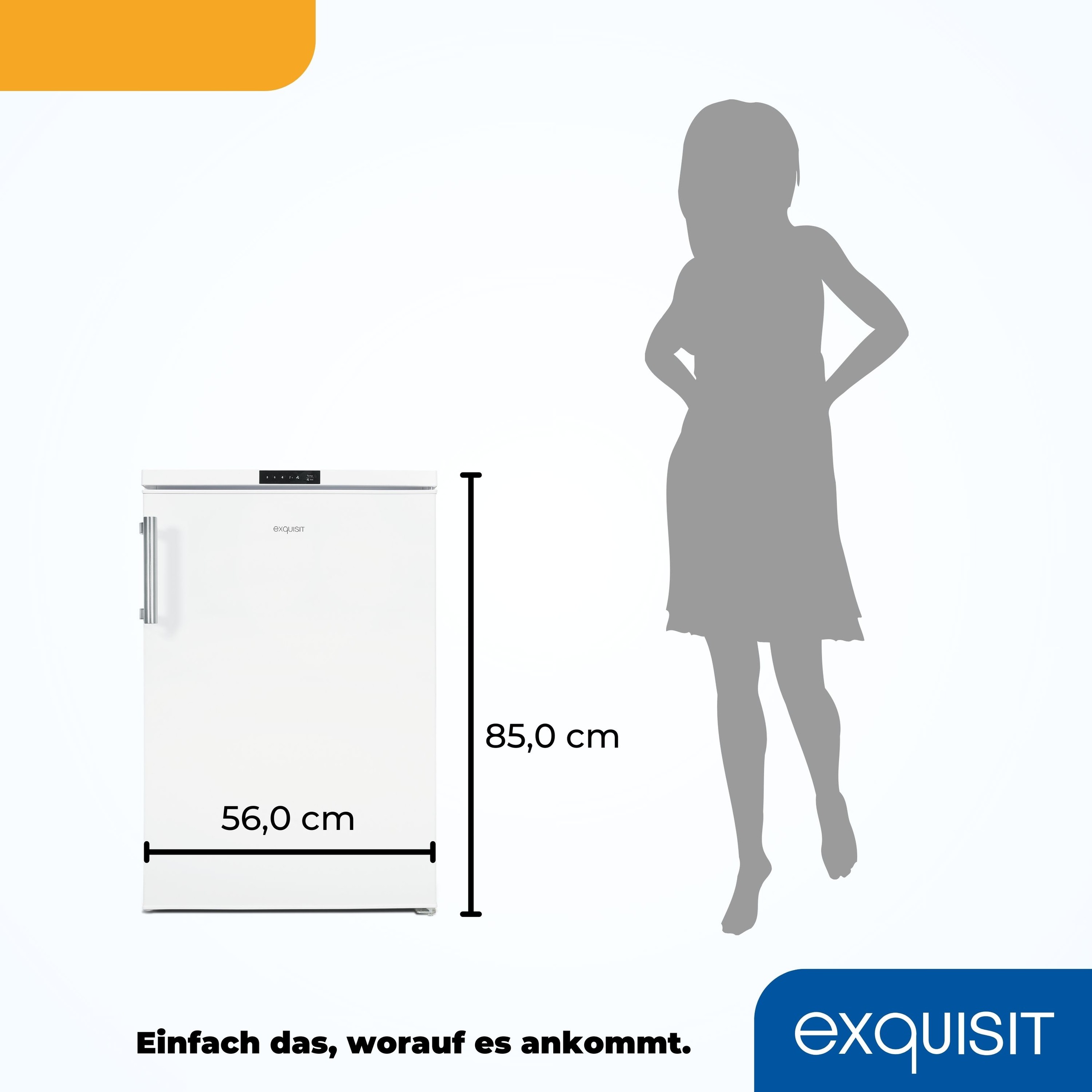 exquisit Vollraumkühlschrank »KS16-V-HE-011D weiss«