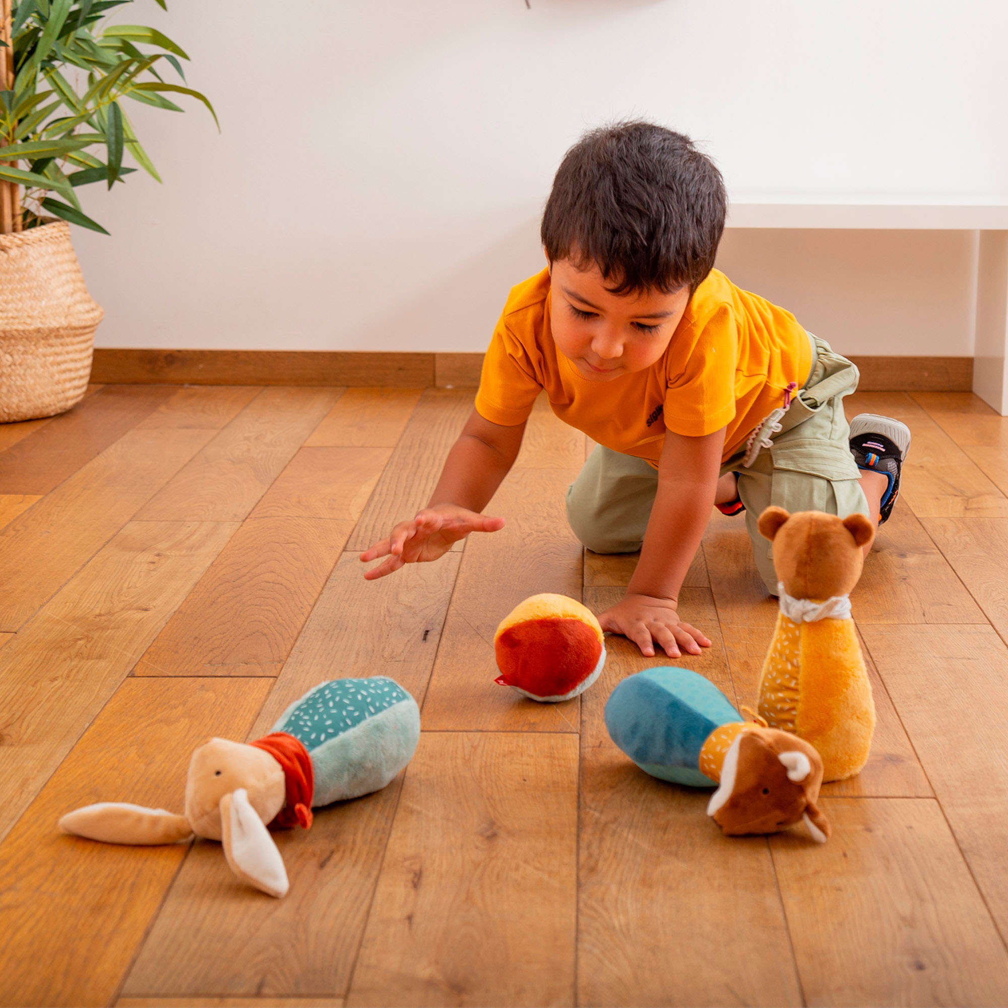 Sigikid Greifspielzeug »PlayQ, Yellow, Baby Bowling«