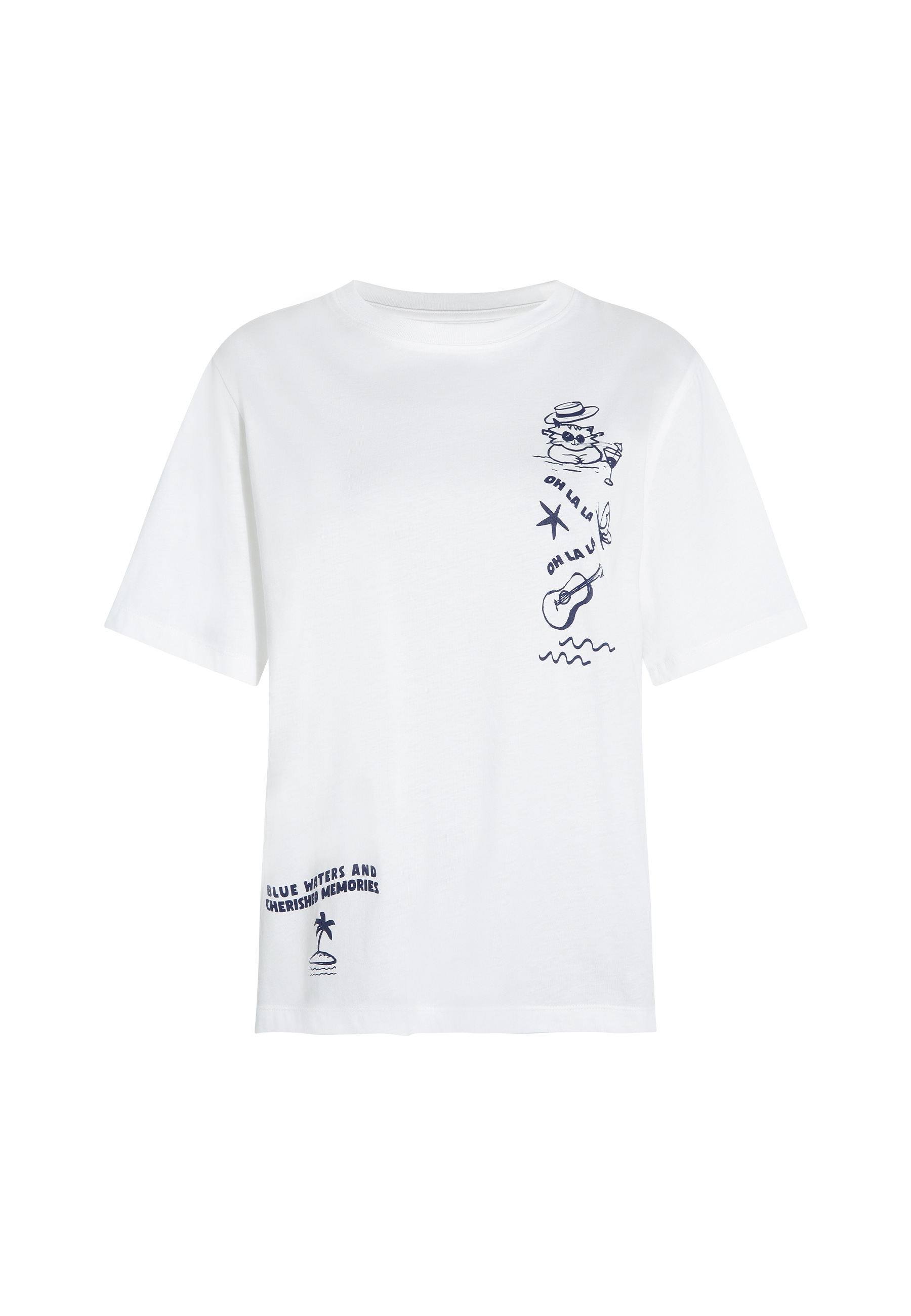 Mavi T-Shirt »BEACH PRINTED T-SHIRT«, Katzen T-Shirt
