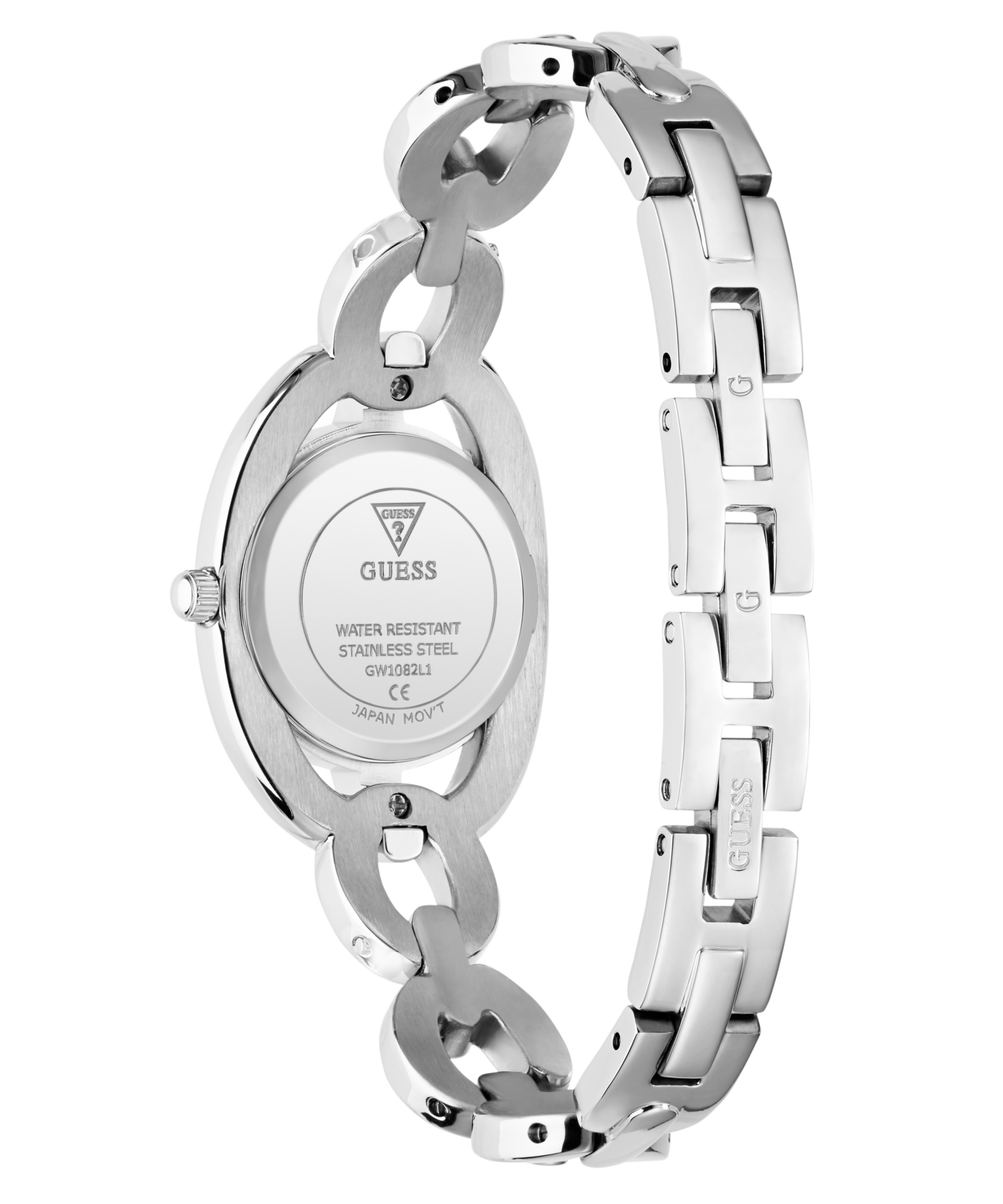 Guess Quarzuhr »BLAIR« Armbanduhr, Damenuhr, Edelstahlarmband, analog
