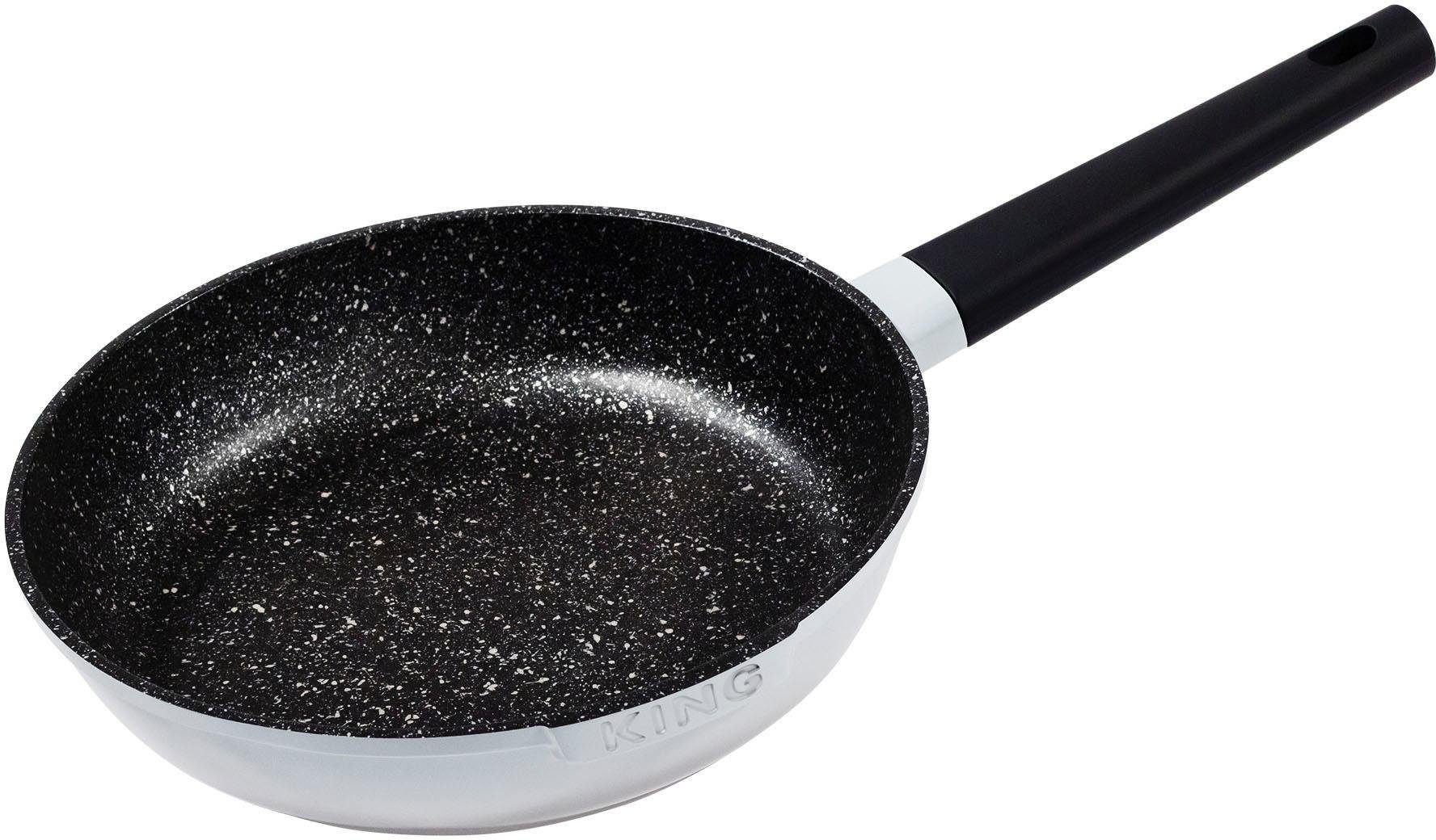 KING Bratpfanne "Shine Grey" Aluminiumguss 1 Stk. tlg. Induktion günstig online kaufen